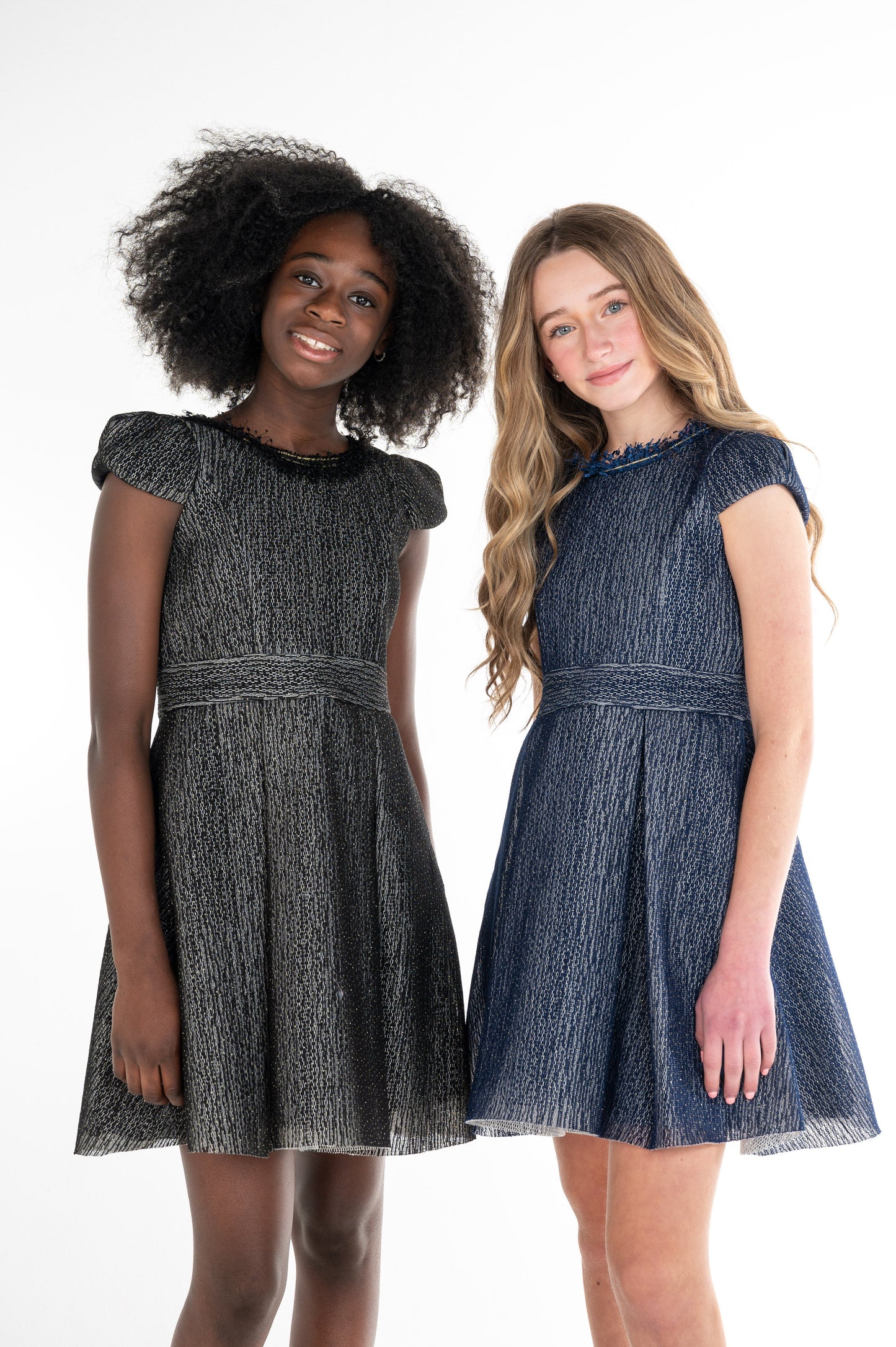 ASHLEY CONTRAST BLACK DRESS