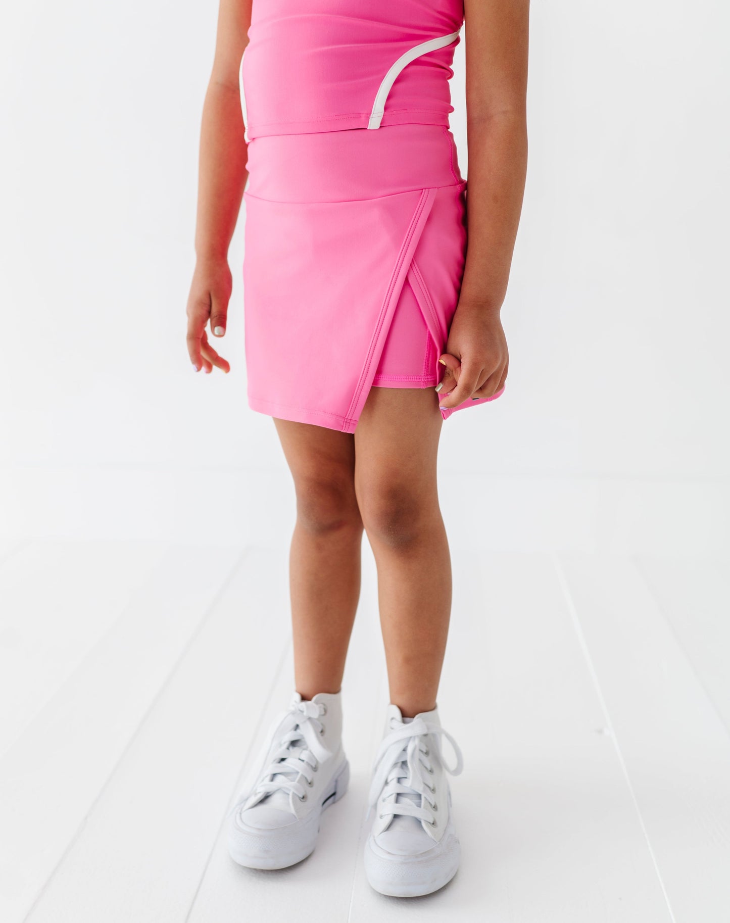 BERRY PINK SIDE SLIT SKORT