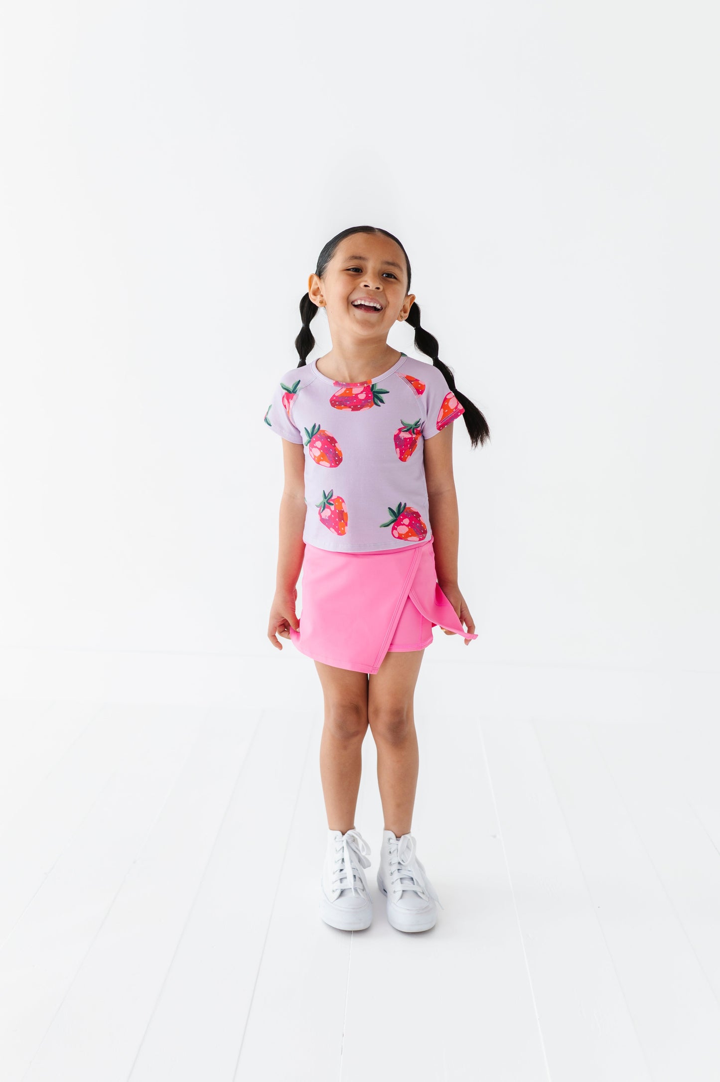 BERRY PINK SIDE SLIT SKORT