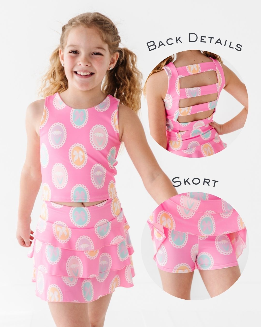 FRAMED FLOWERS ACTIVEWEAR SET
