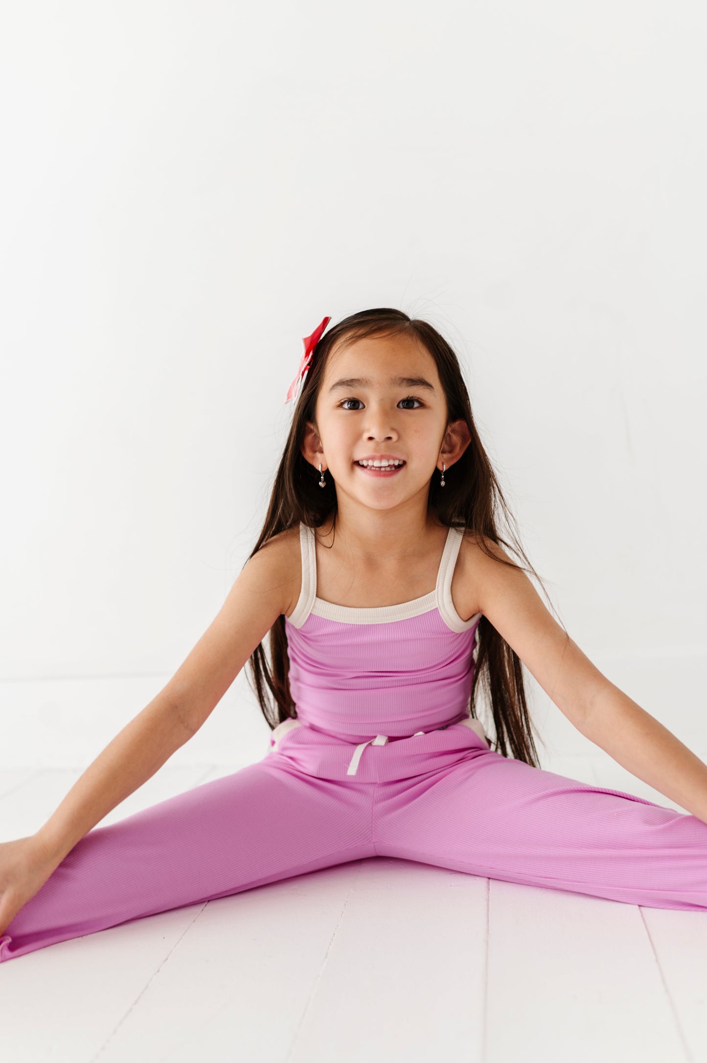 LAVENDER | TANK + WIDE LEG PANT RIB SET