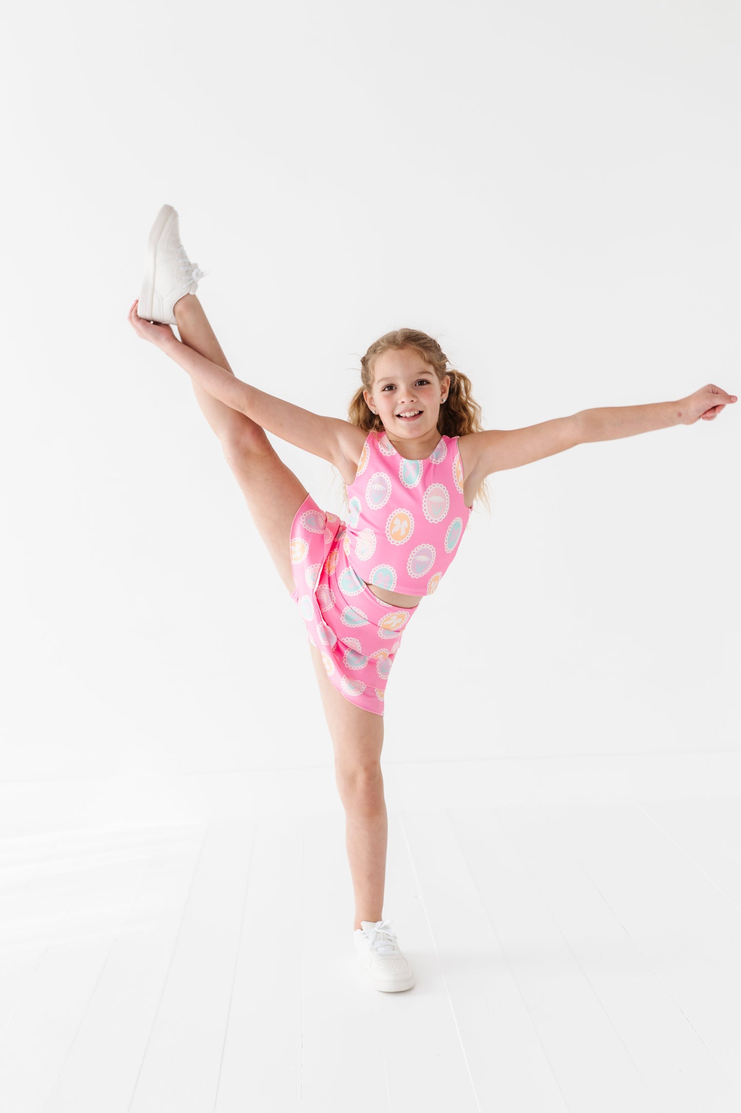 FRAMED FLOWERS ACTIVEWEAR SET