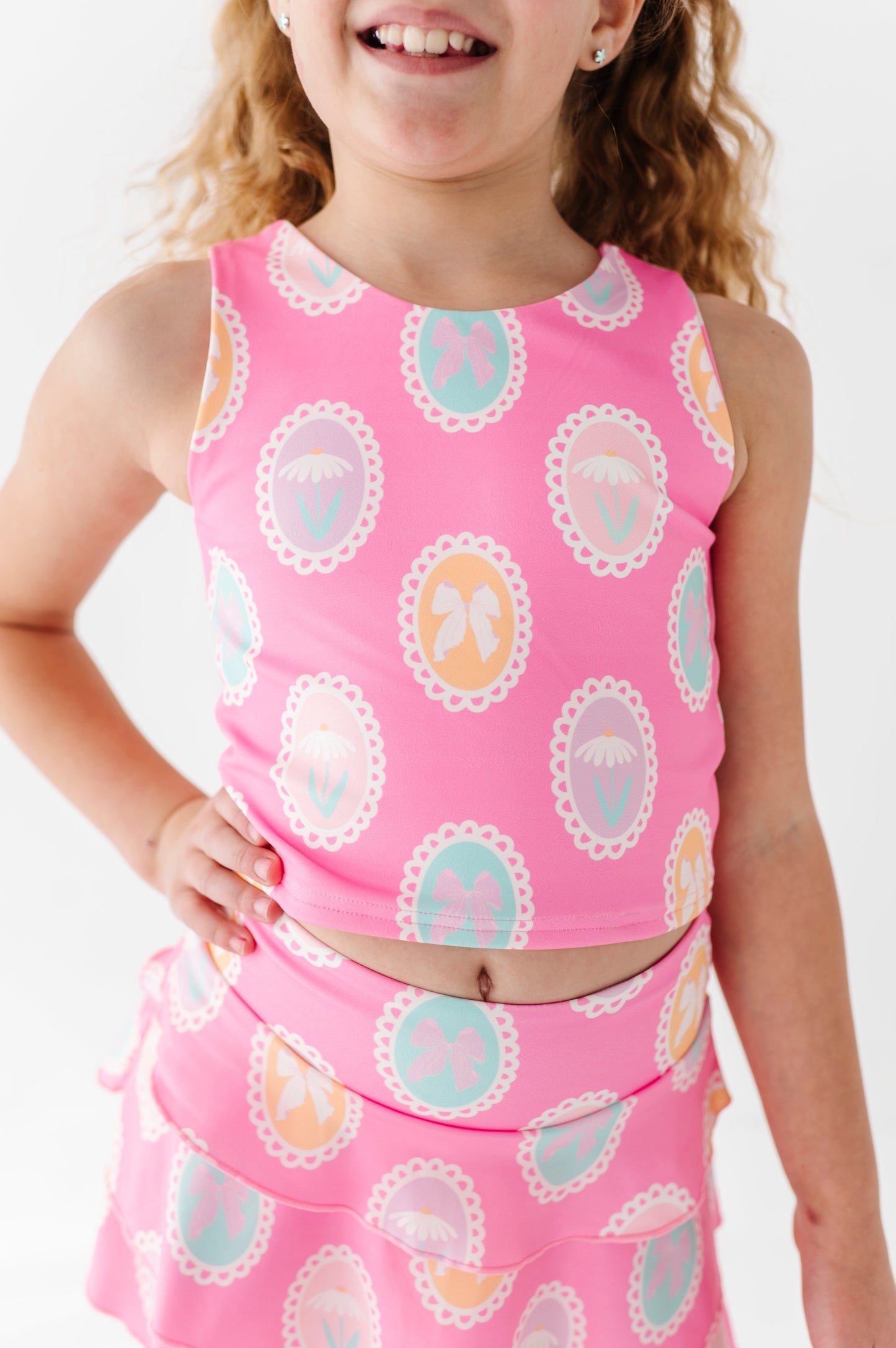 FRAMED FLOWERS ACTIVEWEAR SET