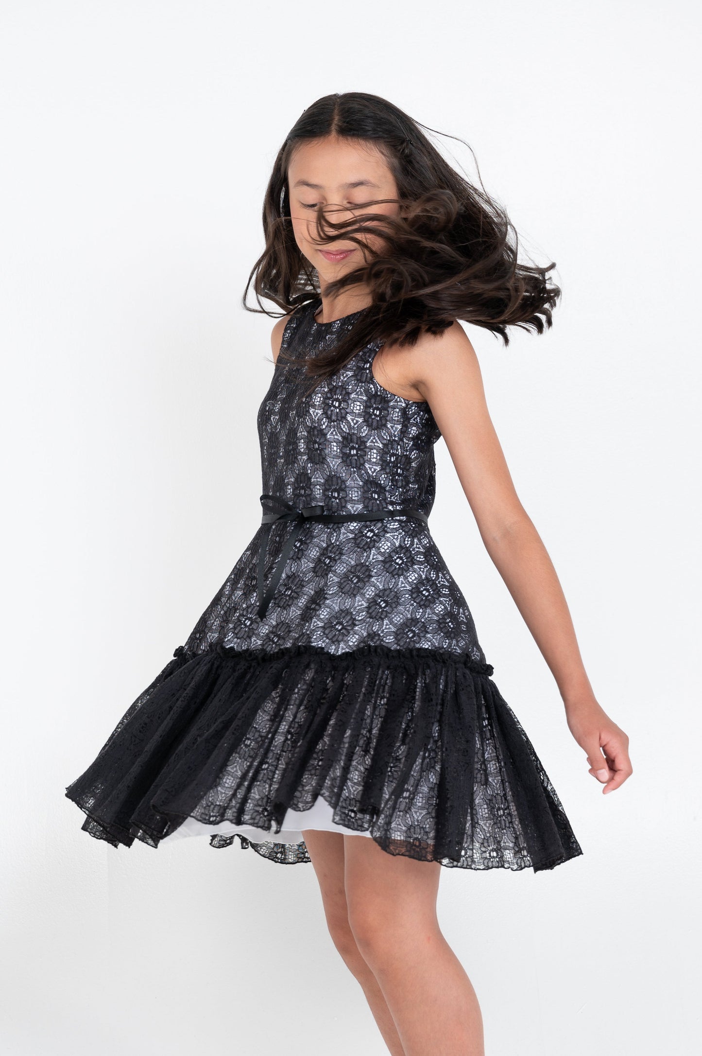 EMILY BLACK A-LINE DRESS