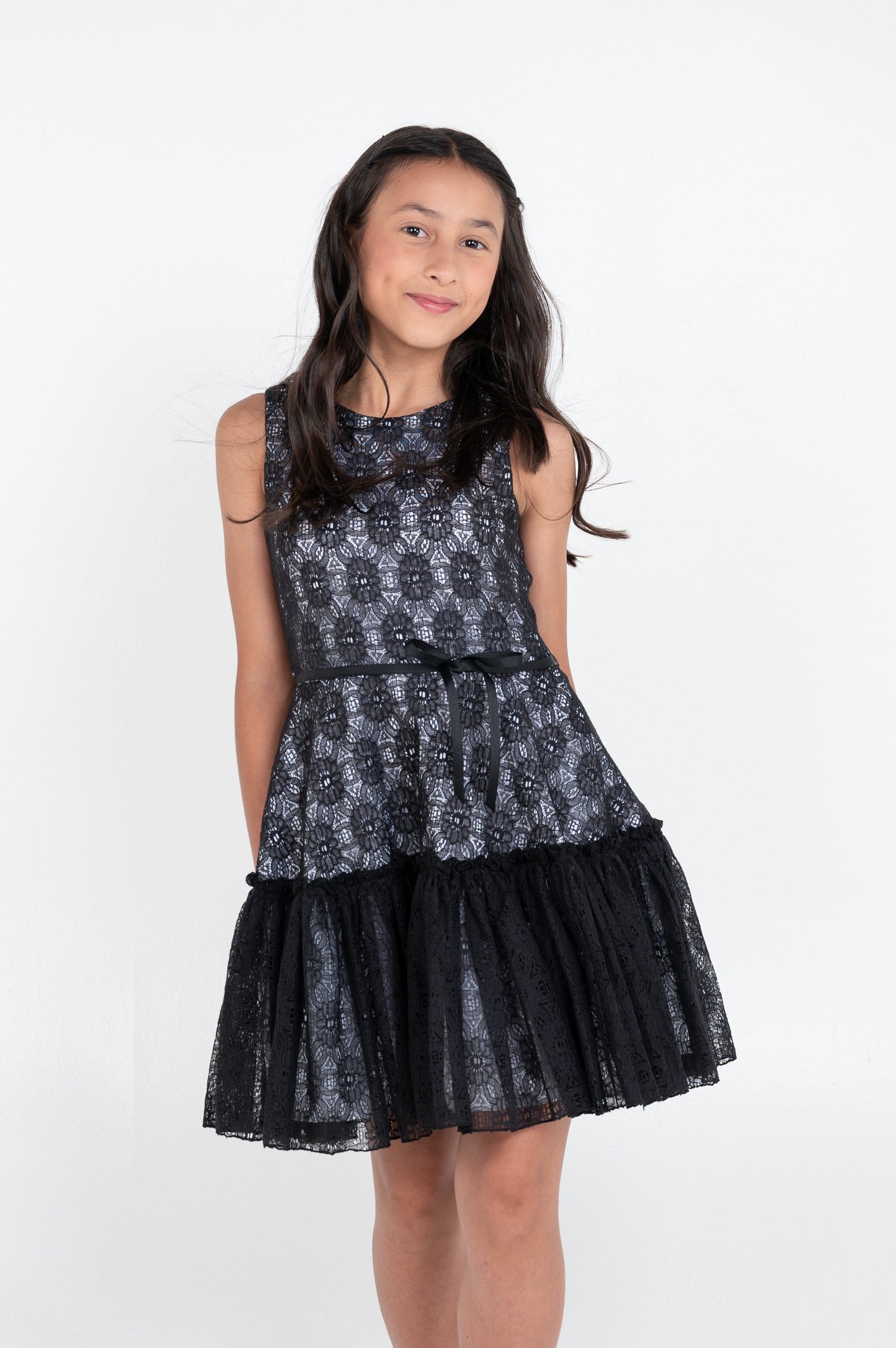 EMILY BLACK A-LINE DRESS