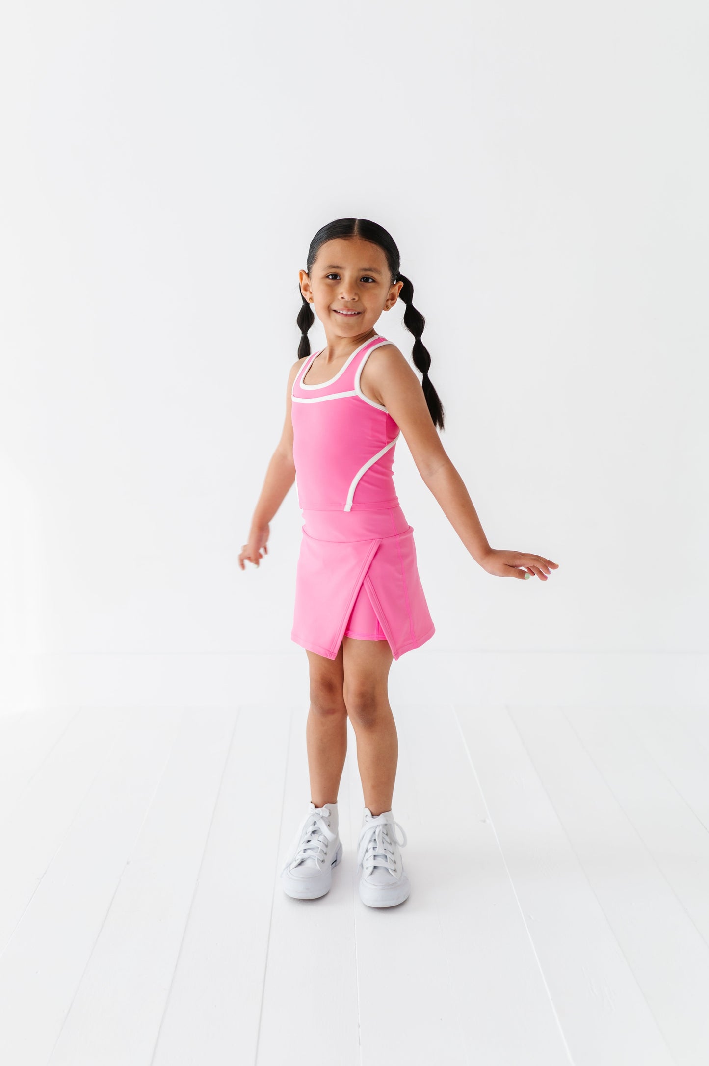 BERRY PINK SIDE SLIT SKORT