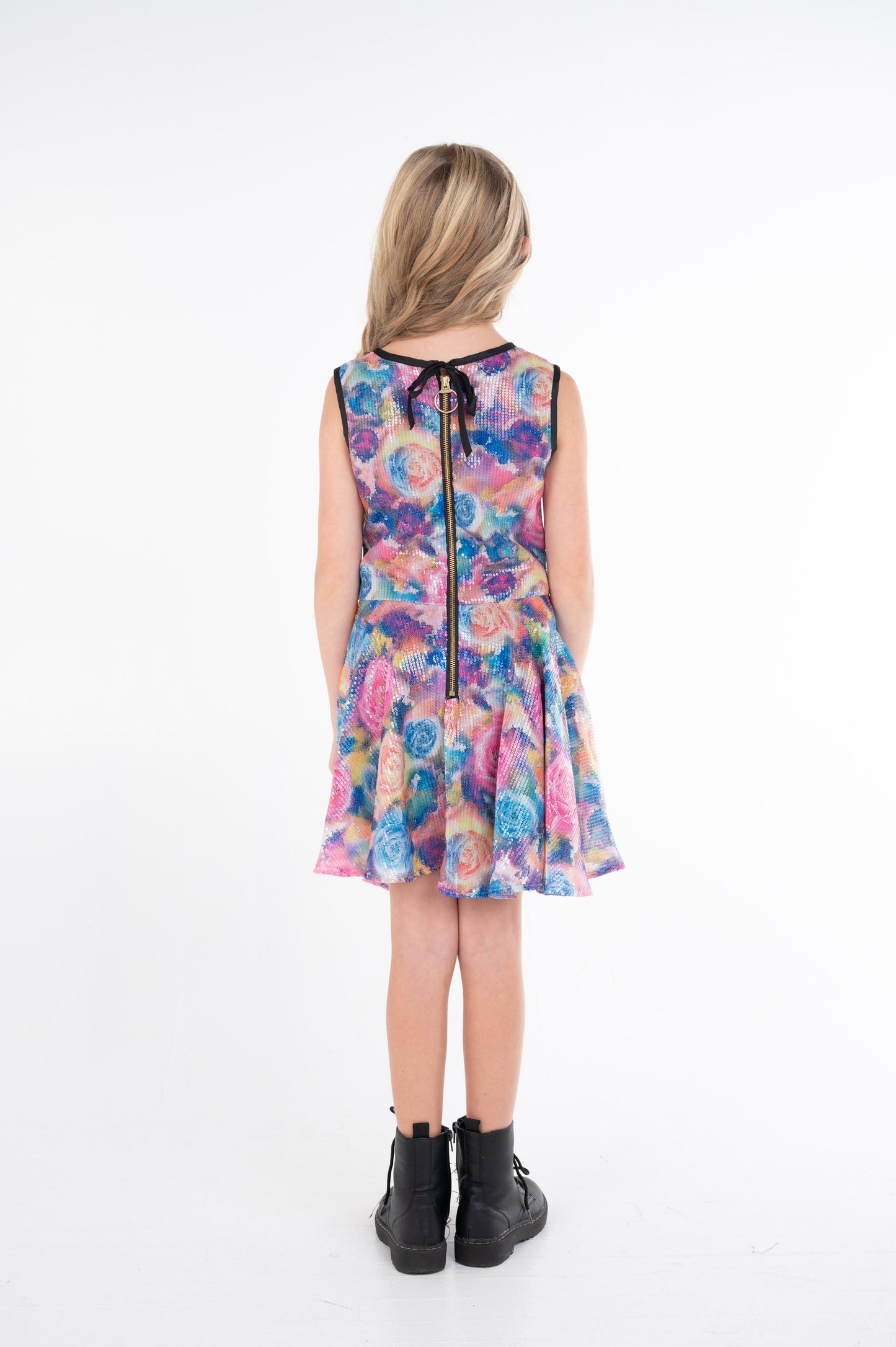 ARIEL SEQUIN FLORAL DRESS