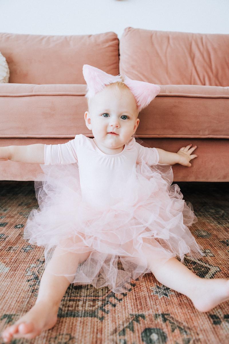 BALLET PINK 3/4 TUTU LEOTARD