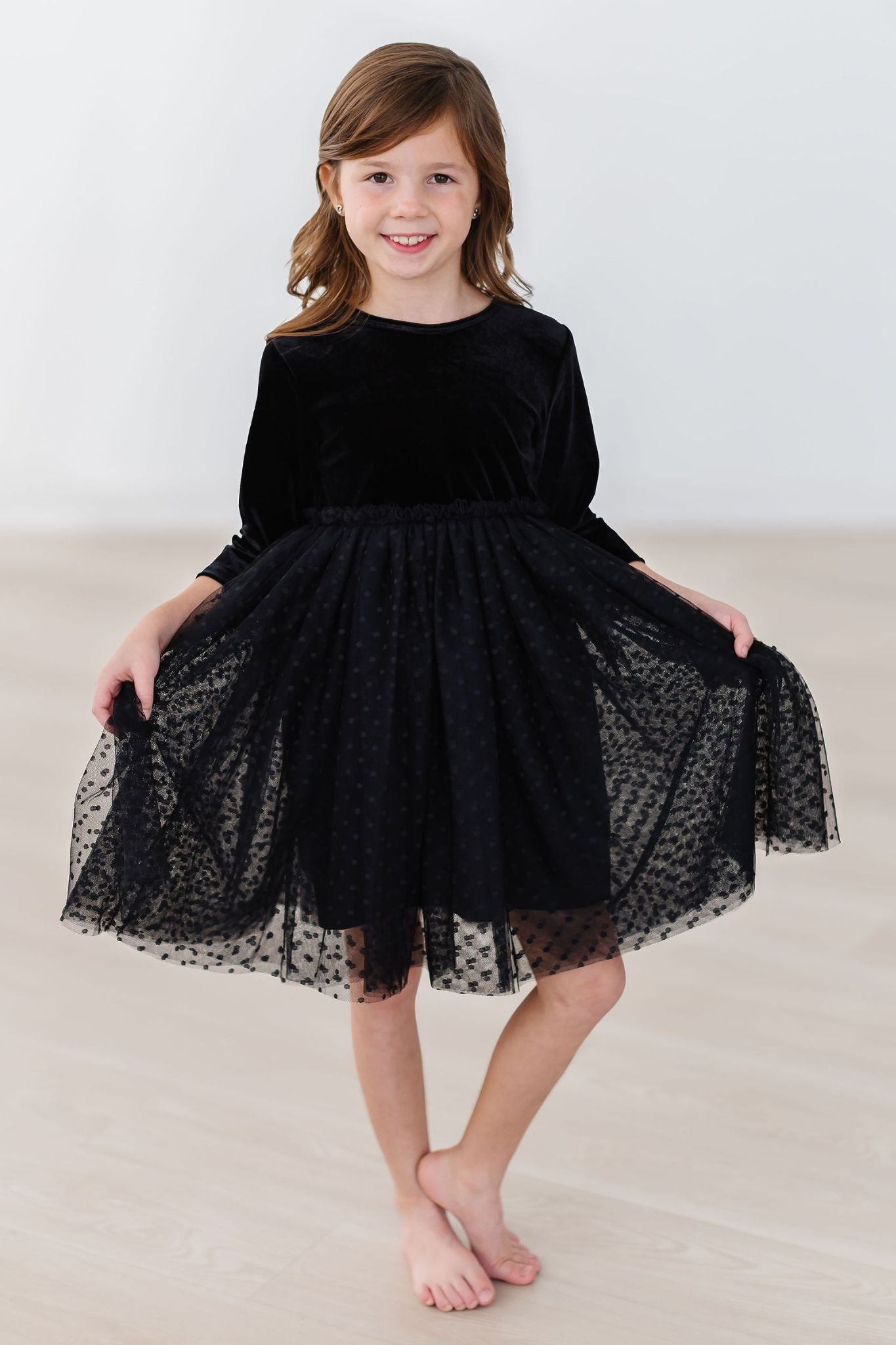 BLACK VELVET TUTU DRESS