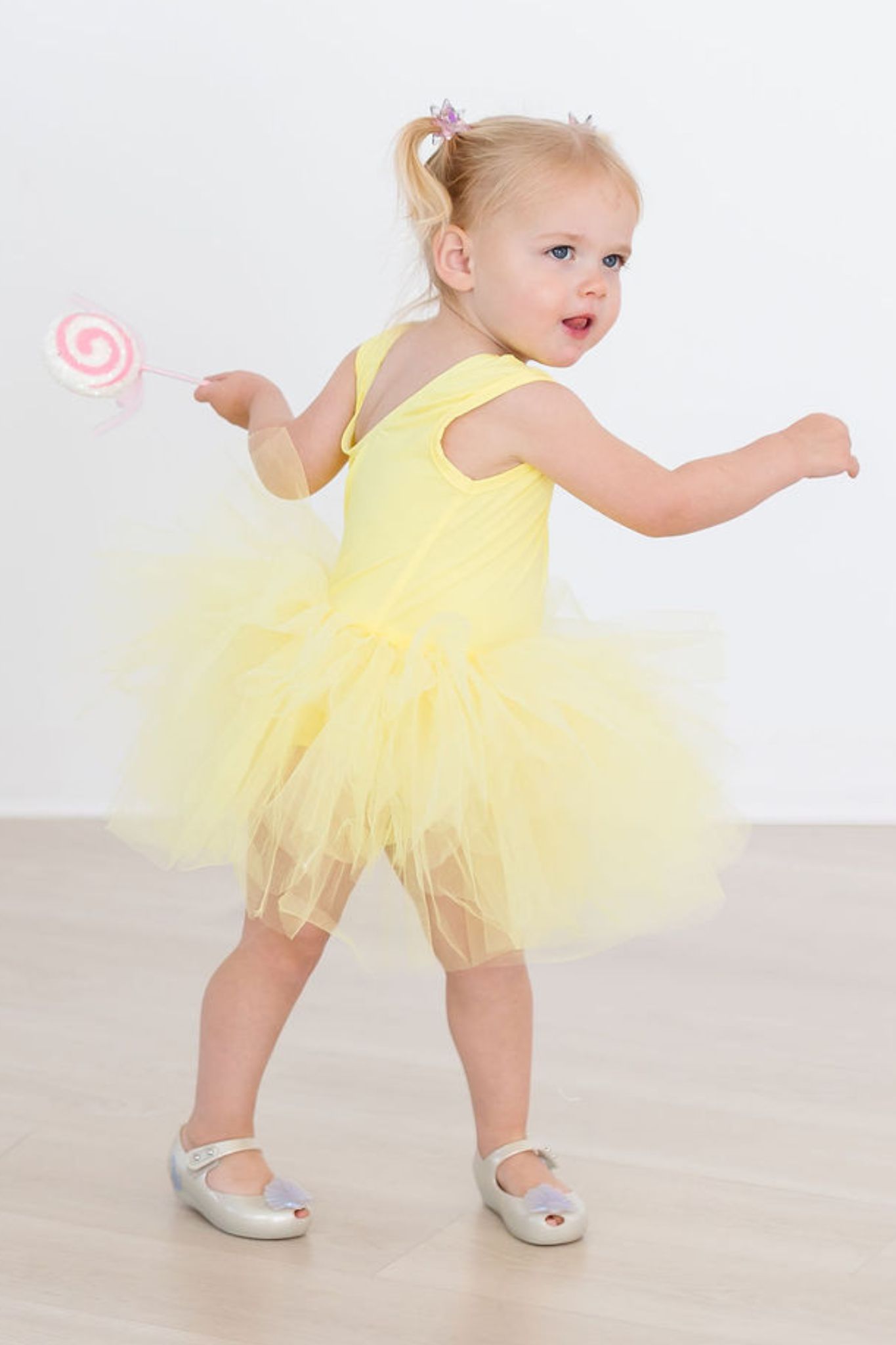 YELLOW TANK TUTU LEOTARD