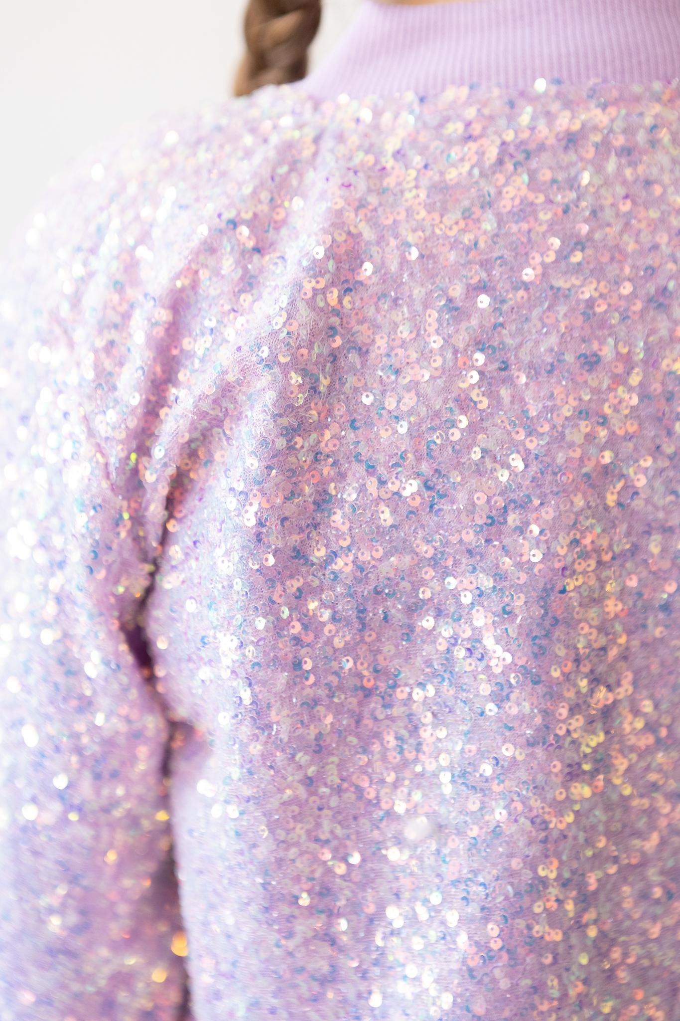 LAVENDER SEQUIN JACKET