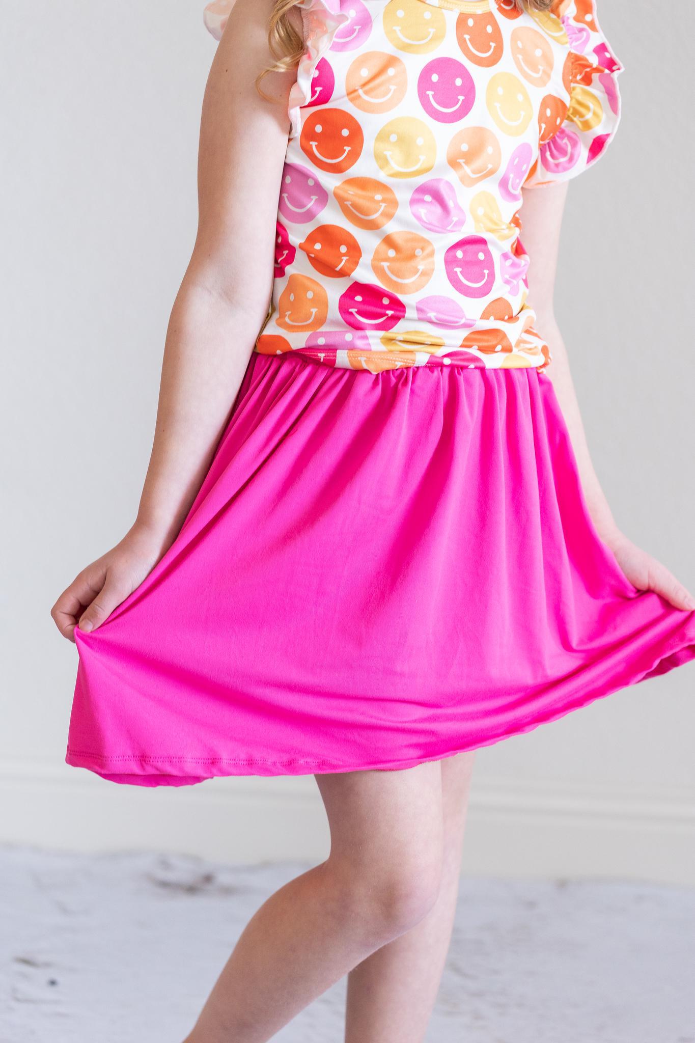 HOT PINK TWIRL SKIRT