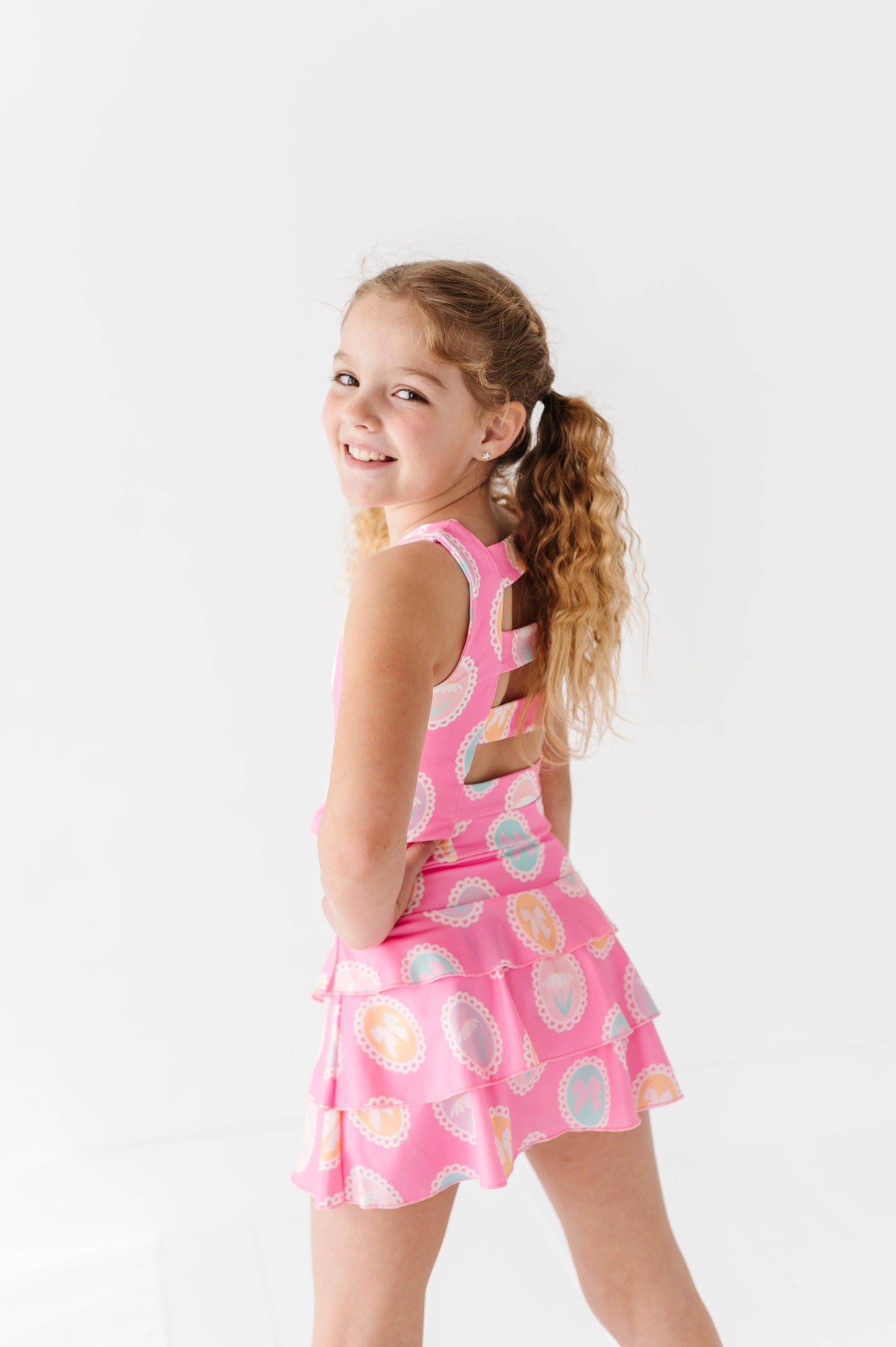 FRAMED FLOWERS ACTIVEWEAR SET