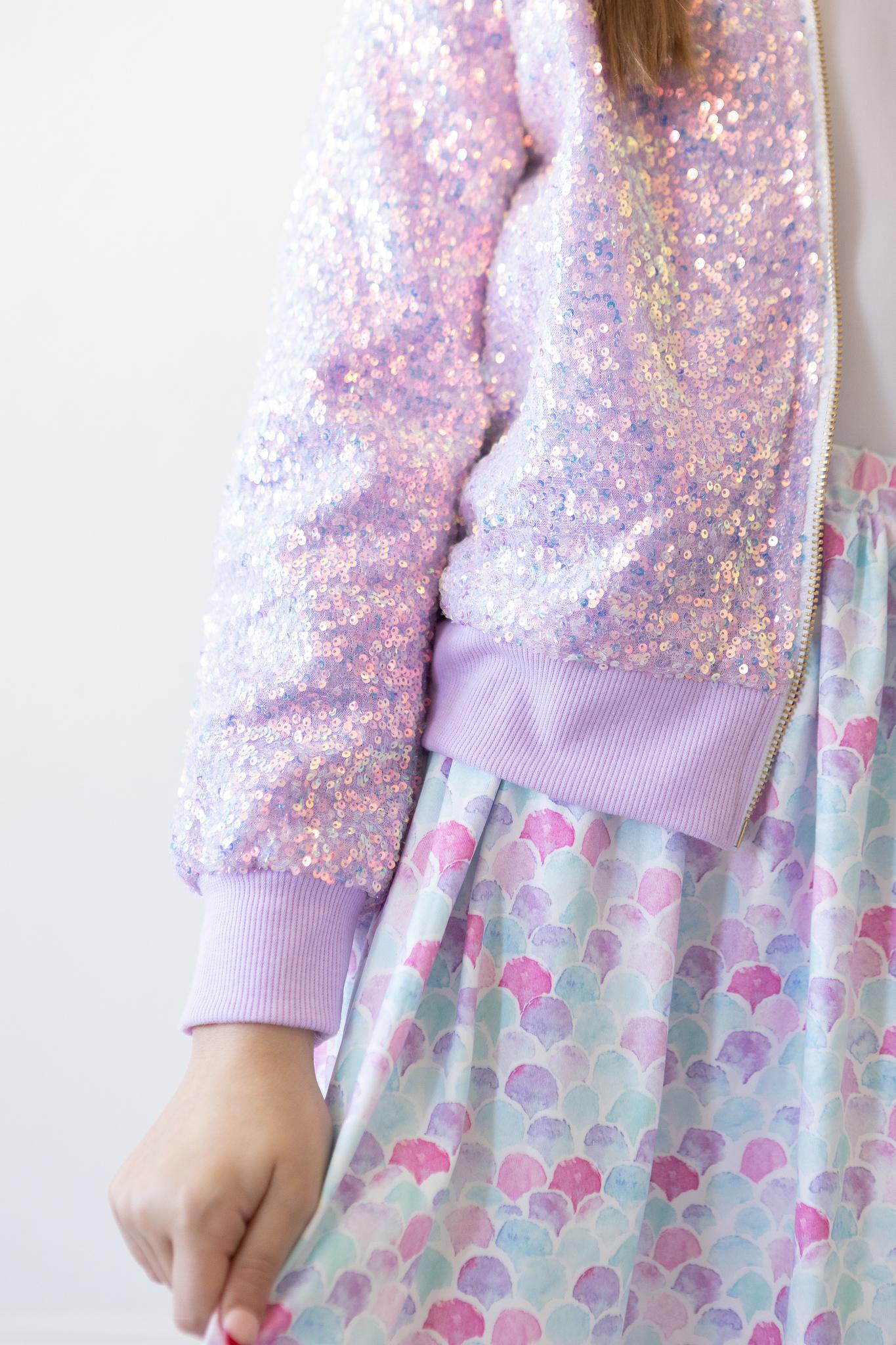 LAVENDER SEQUIN JACKET