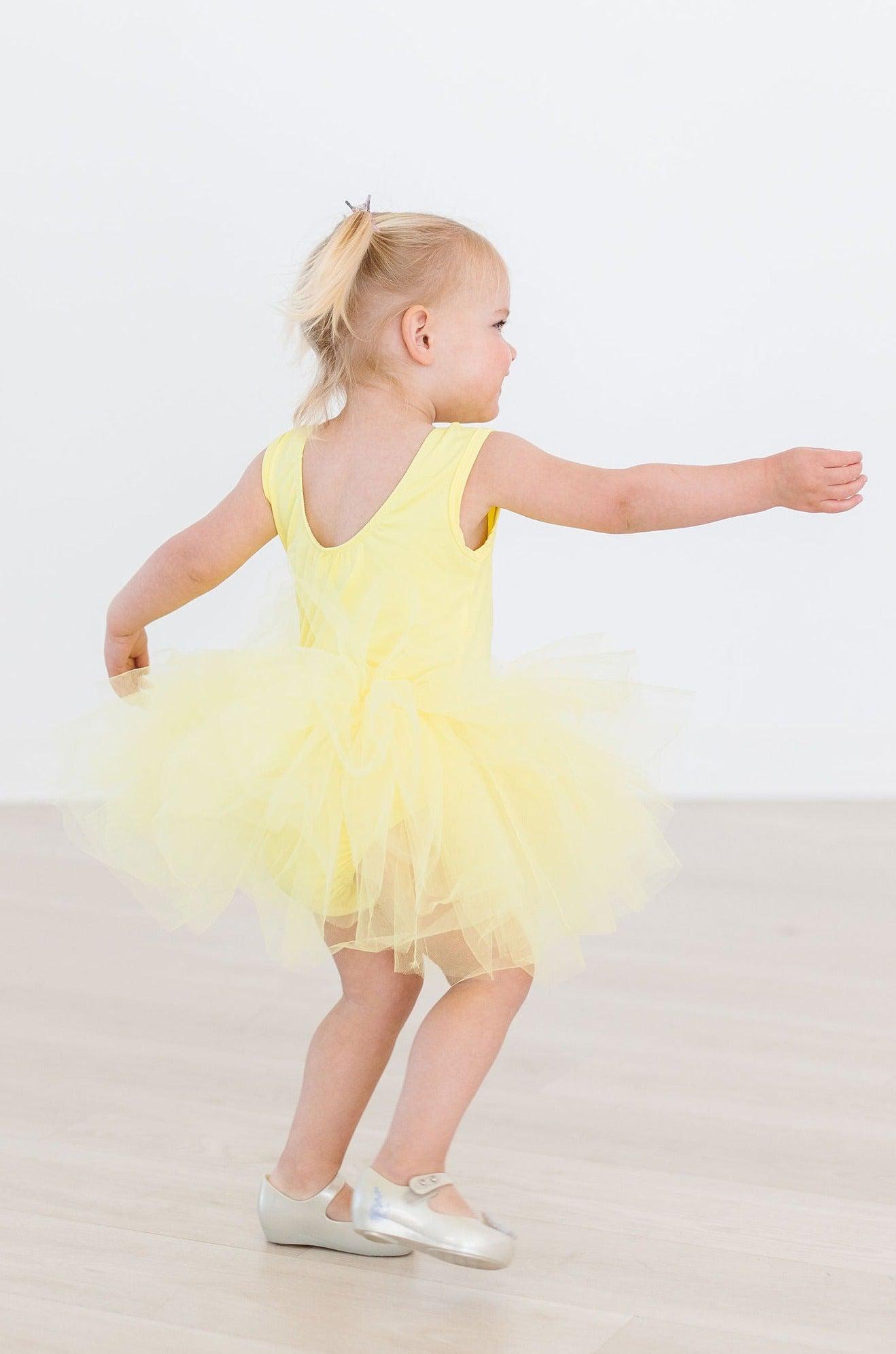 YELLOW TANK TUTU LEOTARD