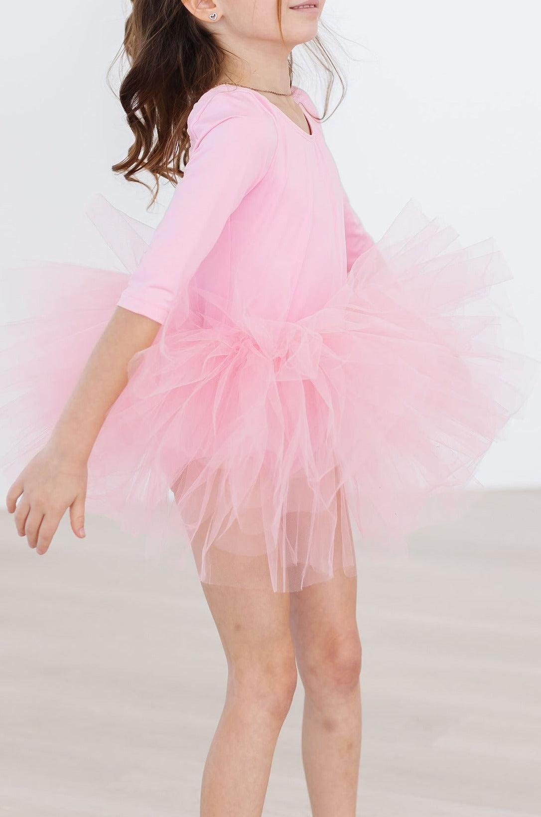 BUBBLEGUM PINK 3/4 TUTU LEOTARD