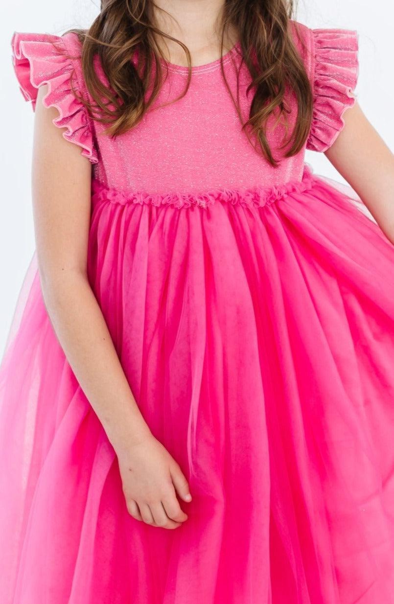 HOT PINK SHIMMER TUTU DRESS