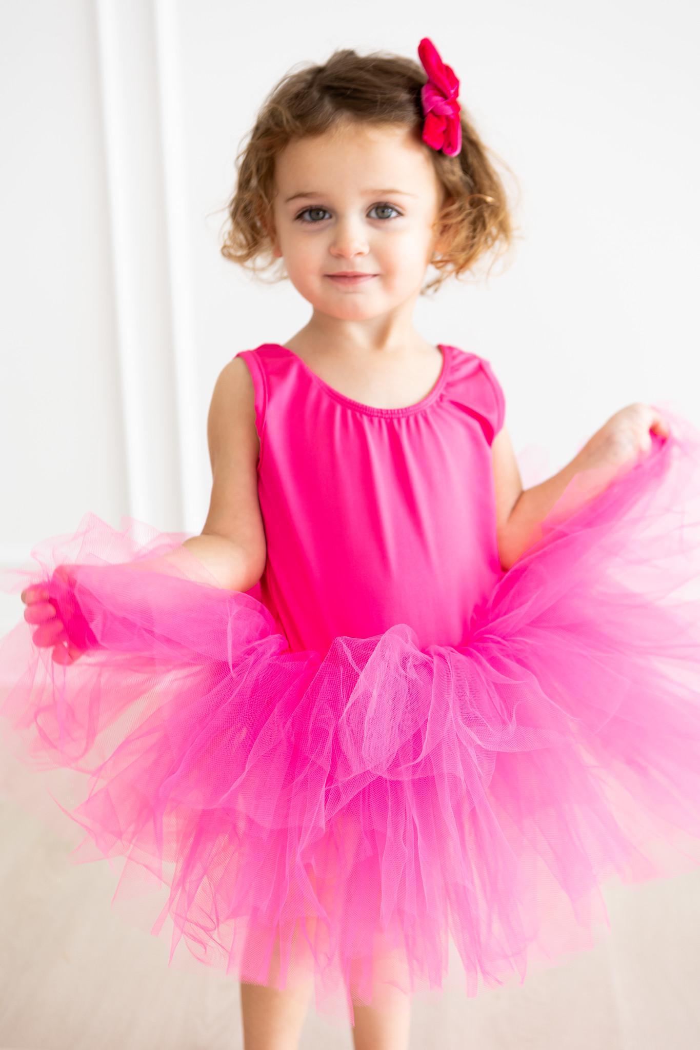 HOT PINK TANK TUTU LEOTARD