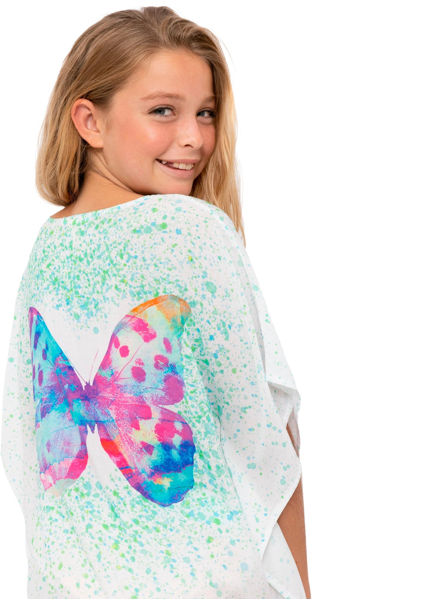 Butterfly Mint Splash Cover Up