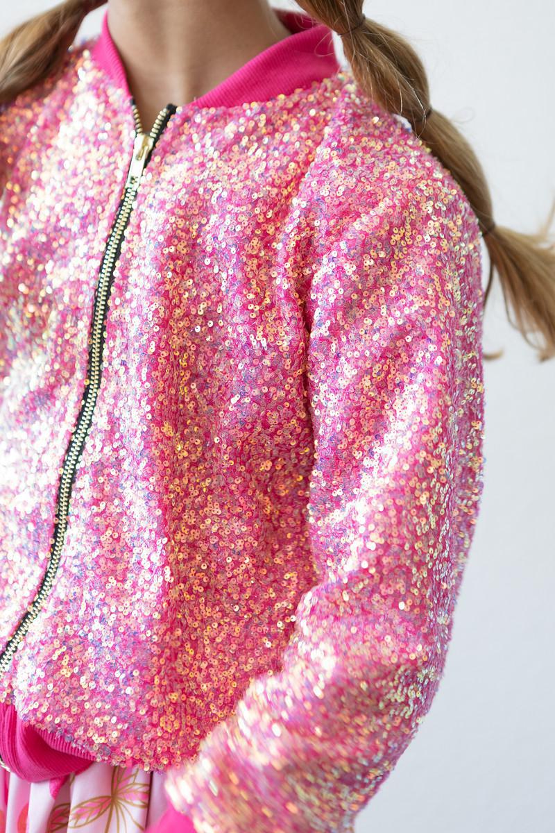 HOT PINK SEQUIN JACKET