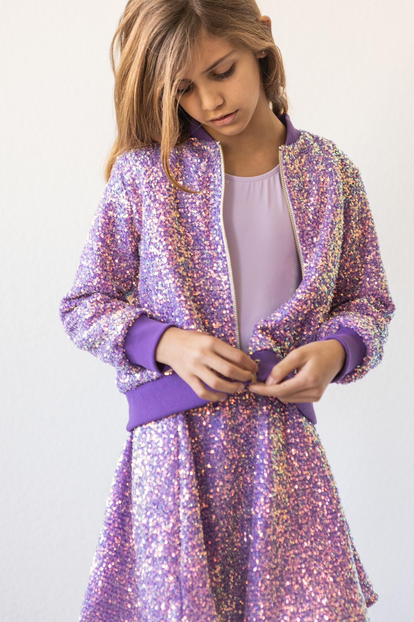 PURPLE SEQUIN JACKET