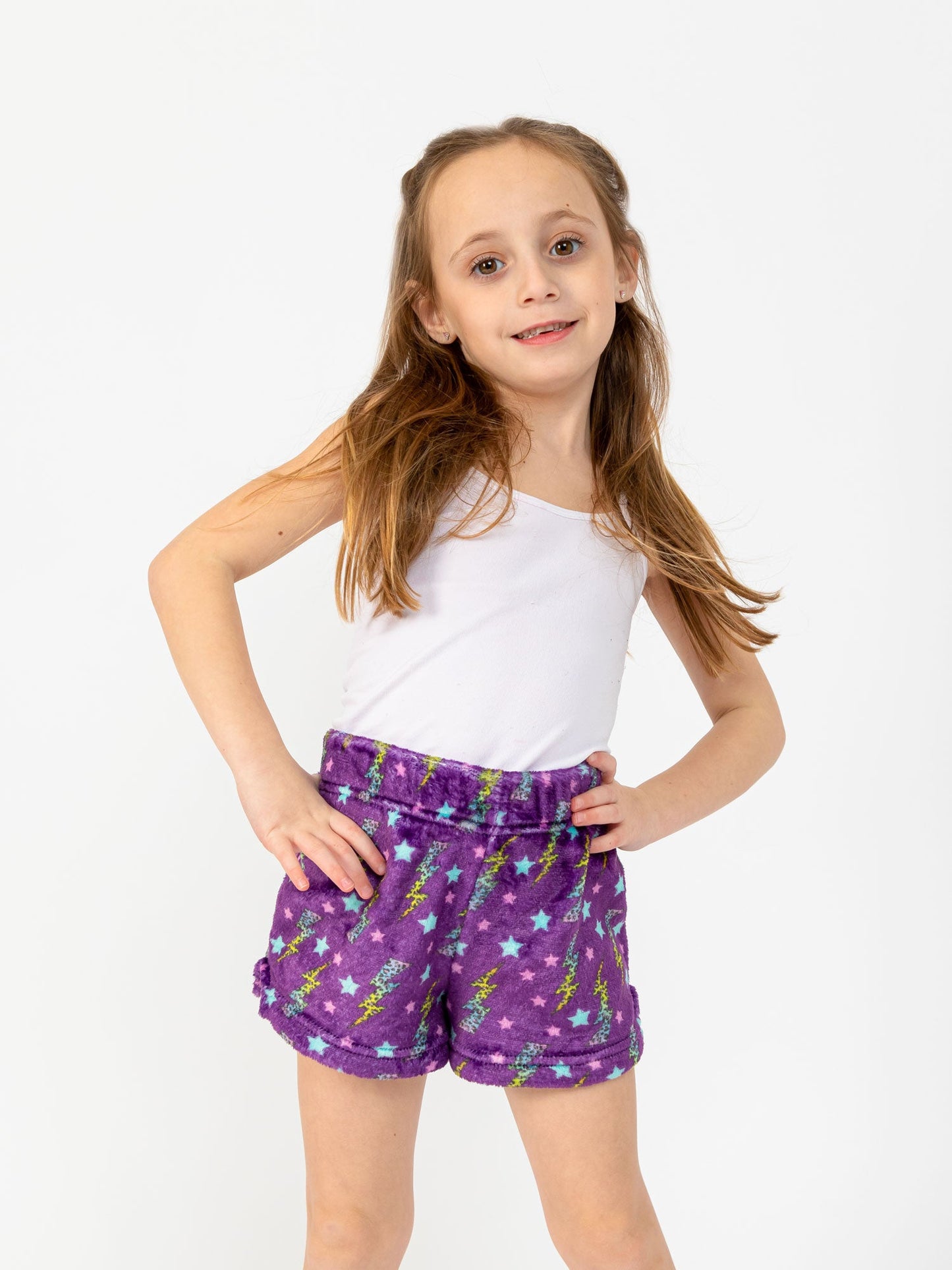 PURPLE FLASH LOUNGE SHORTS