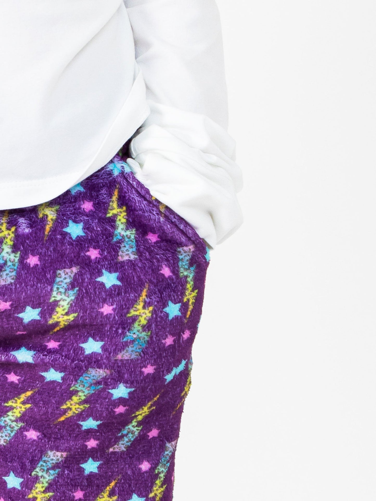 PURPLE FLASH LOUNGEWEAR PANTS