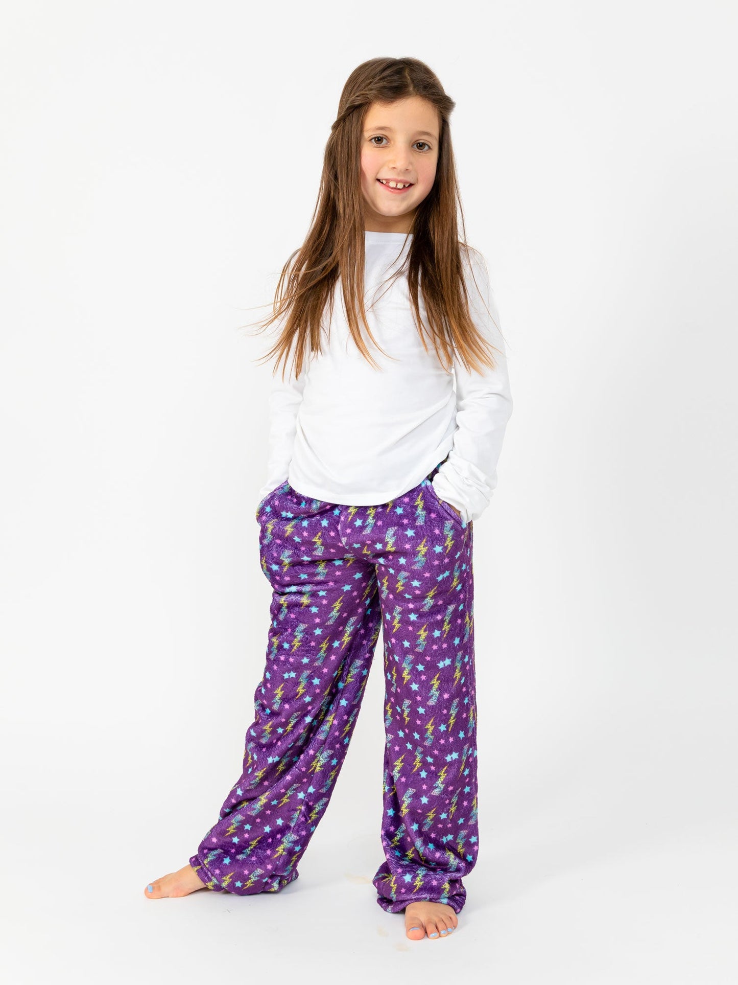 PURPLE FLASH LOUNGEWEAR PANTS