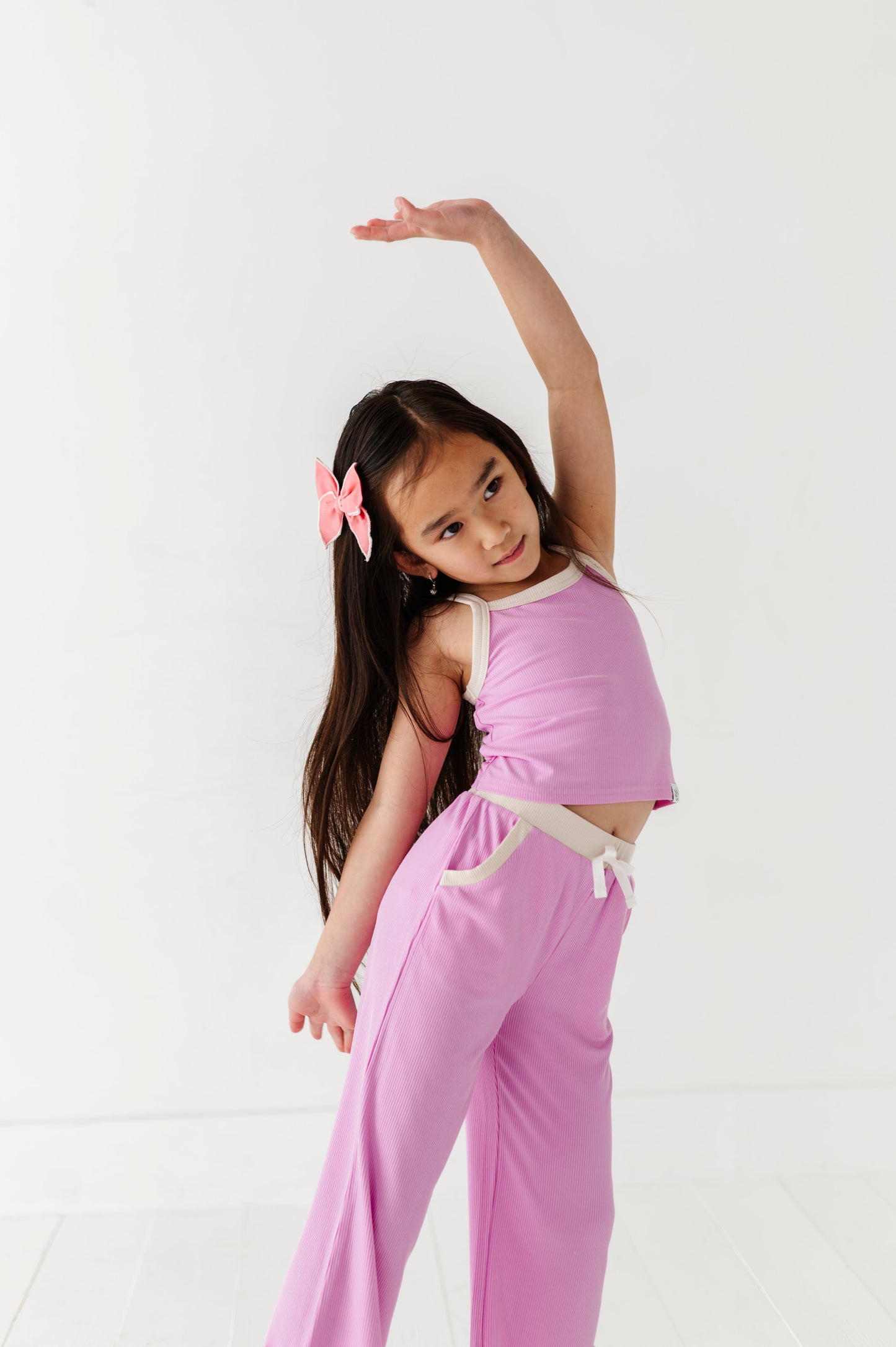 LAVENDER | TANK + WIDE LEG PANT RIB SET