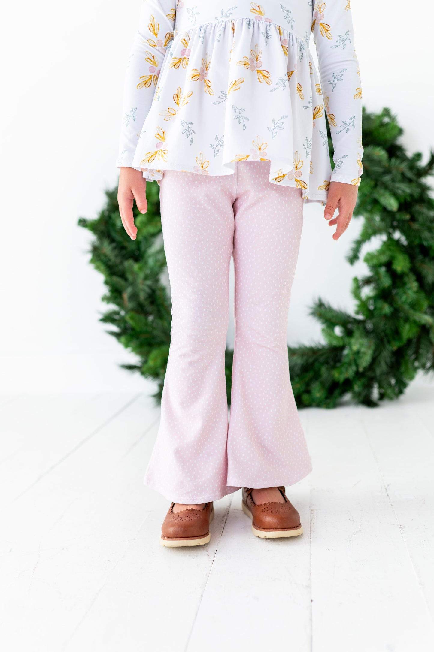 PINK DOTTIE FLARES