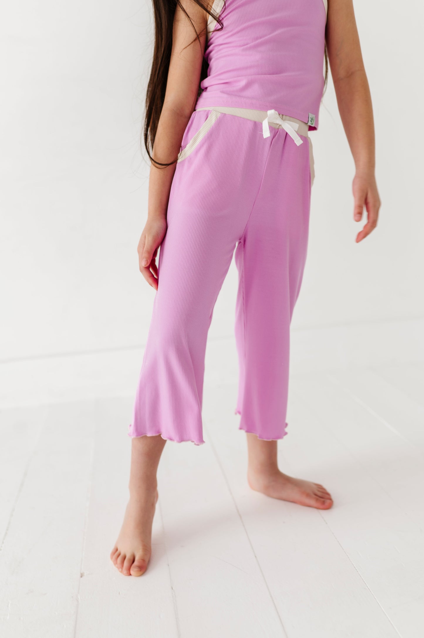 LAVENDER | TANK + WIDE LEG PANT RIB SET