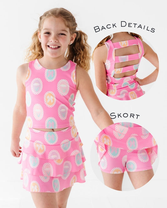 FRAMED FLOWERS ACTIVEWEAR SET
