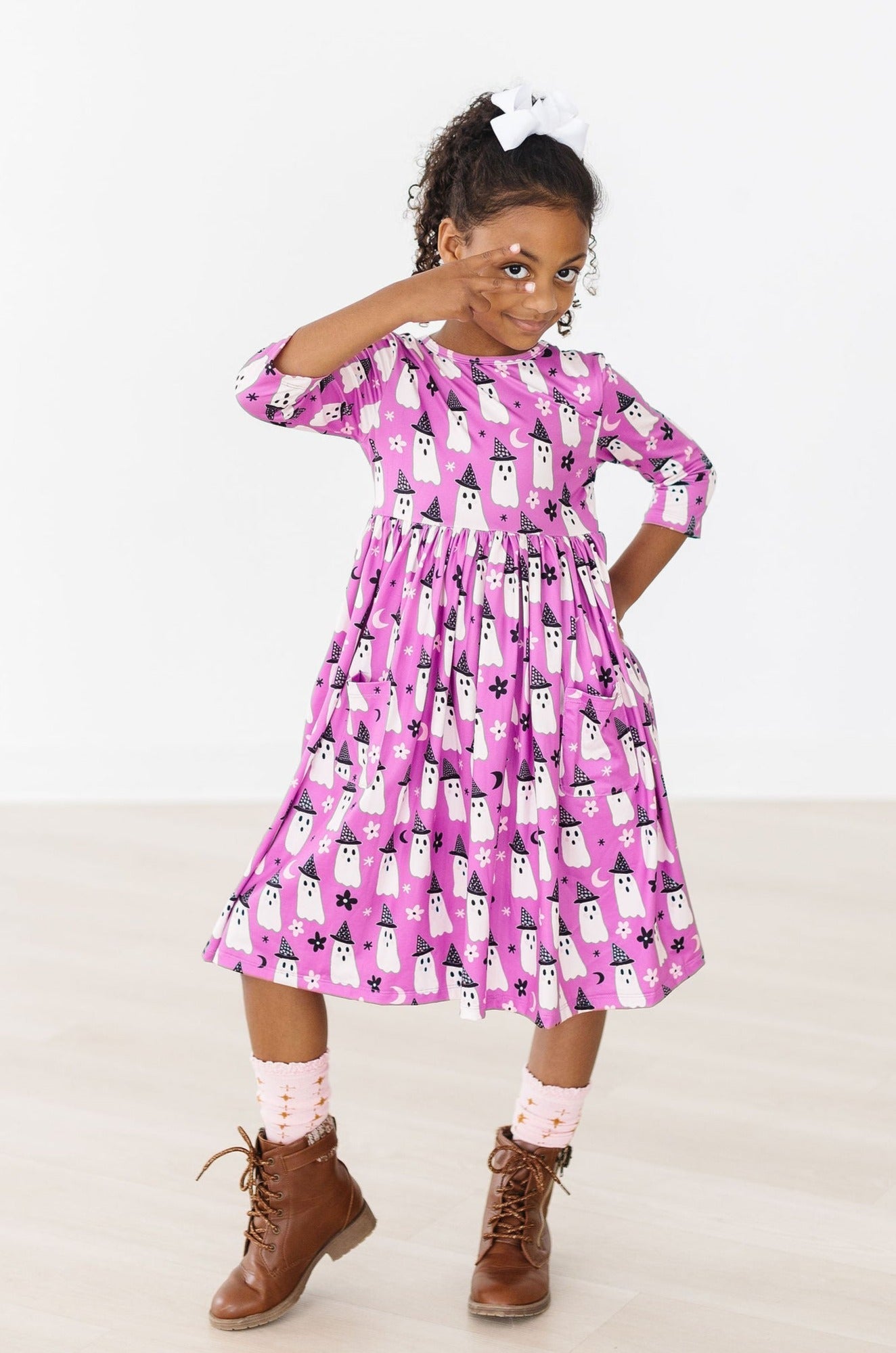 WITCHES BOO POCKET TWIRL DRESS