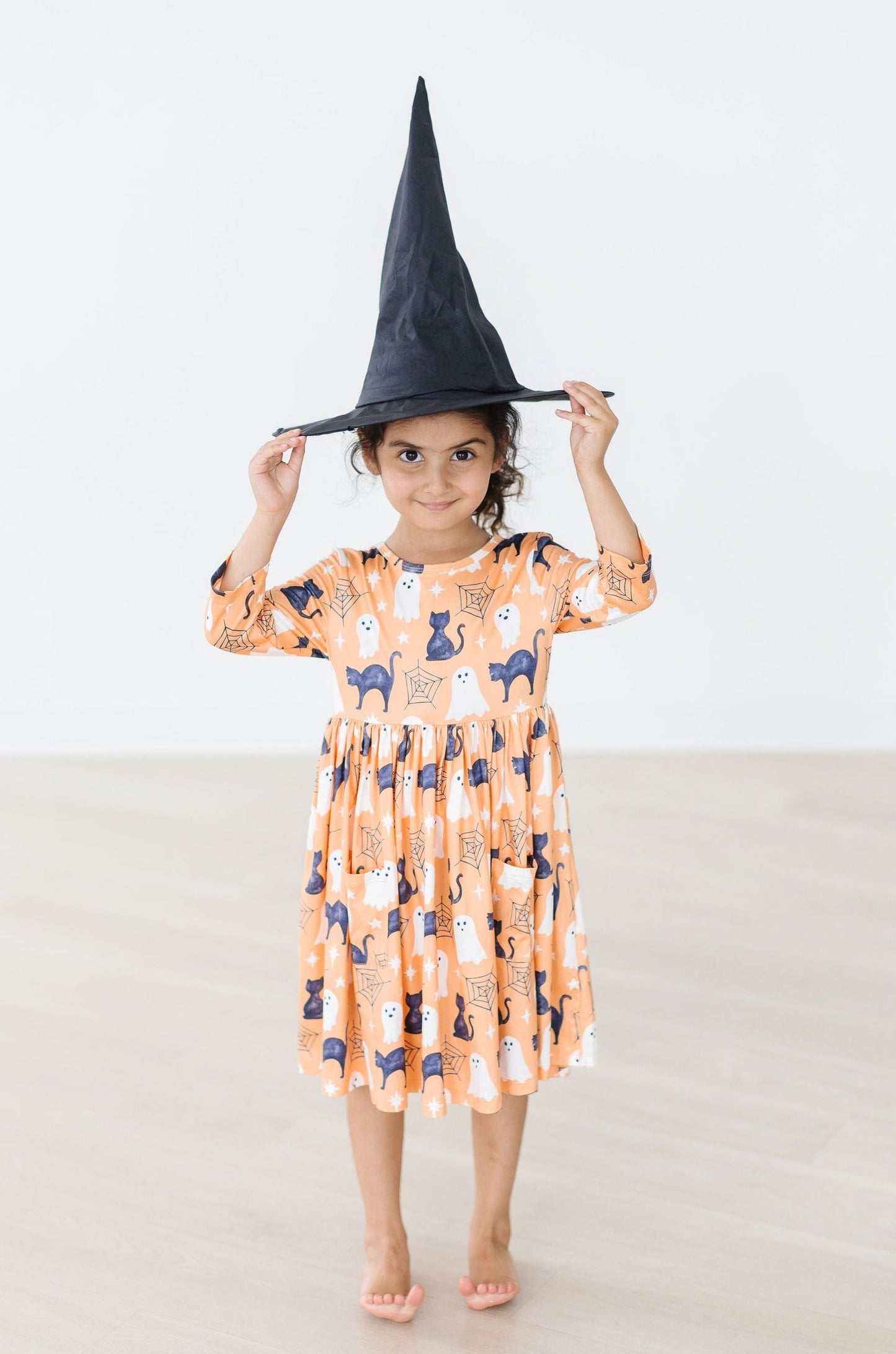 SPOOKY KITTY POCKET TWIRL DRESS