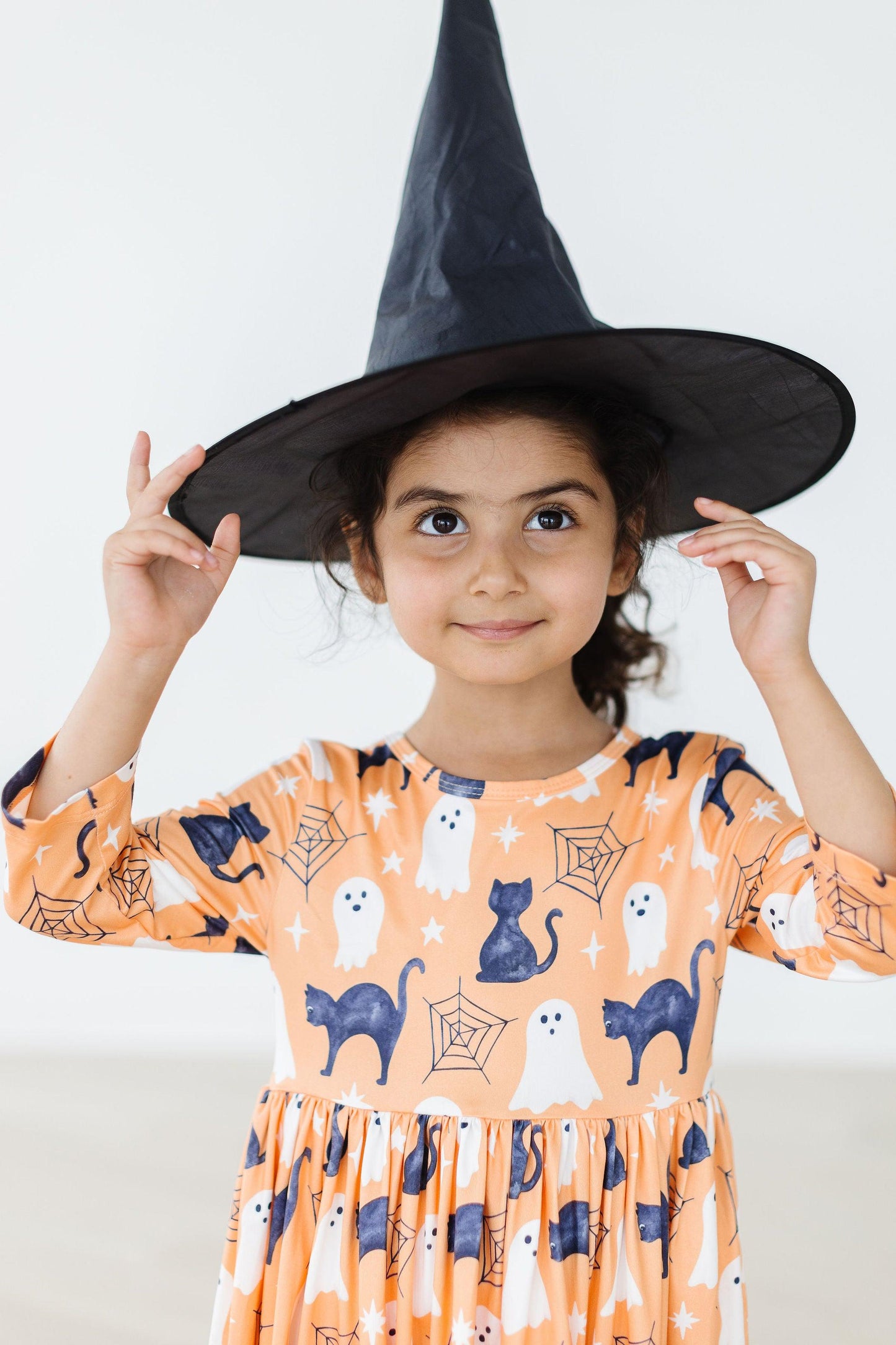 SPOOKY KITTY POCKET TWIRL DRESS