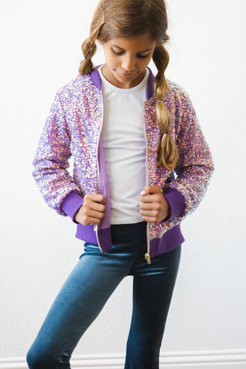 PURPLE SEQUIN JACKET