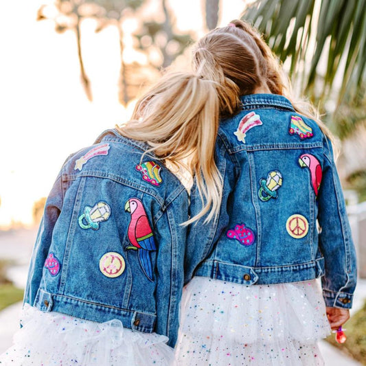 BACK TO OUR ROOTS PATCHED DENIM JACKET