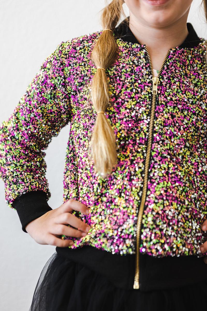 RAINBOW SEQUIN JACKET