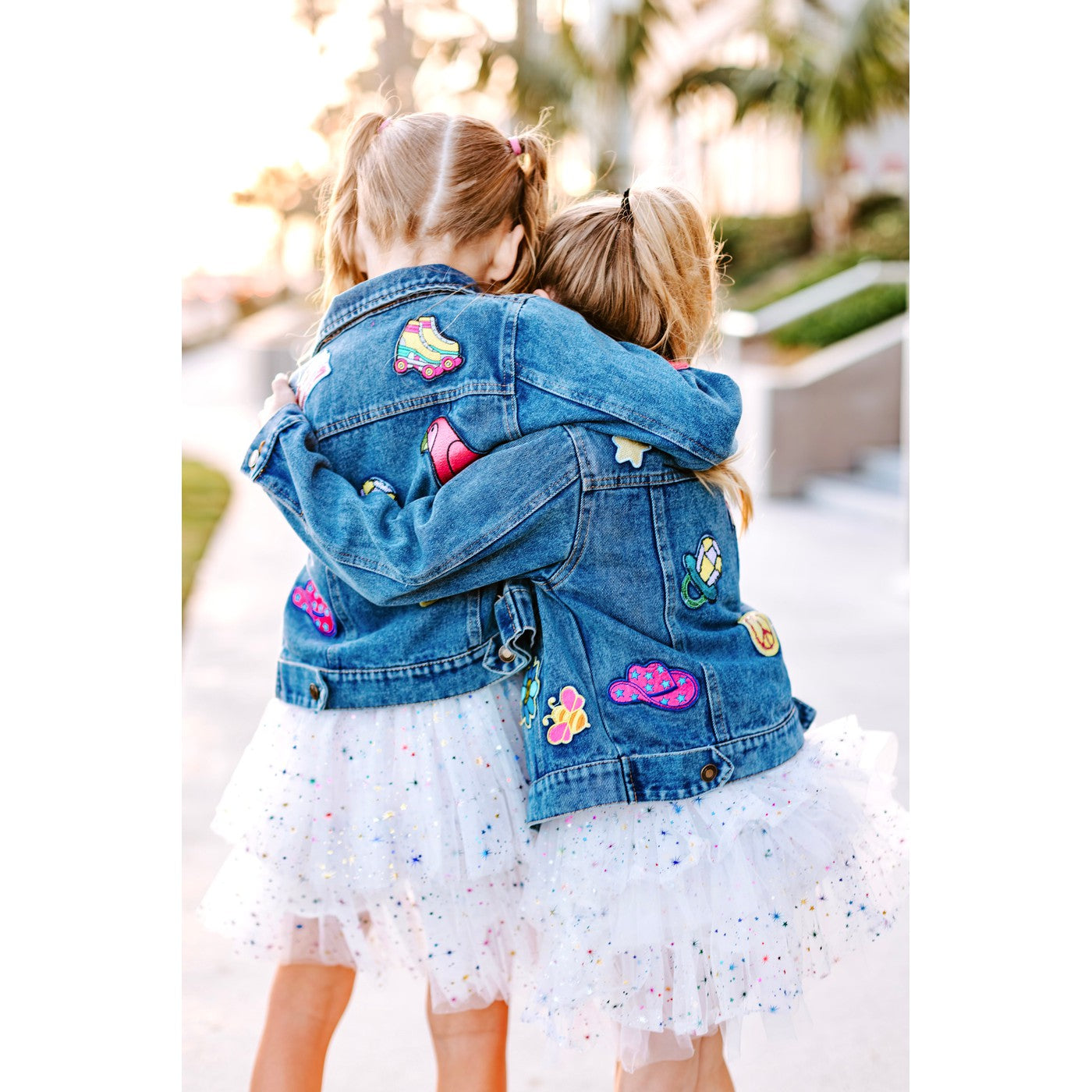 BACK TO OUR ROOTS PATCHED DENIM JACKET