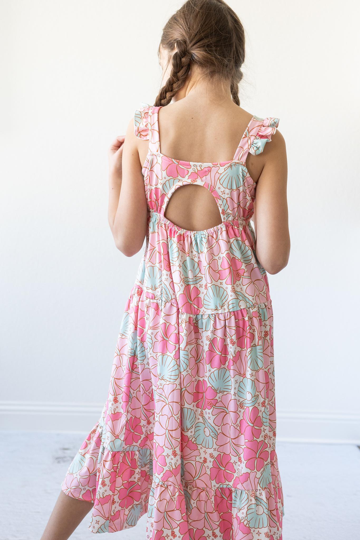 BEACH DAZE RUFFLE MAXI DRESS