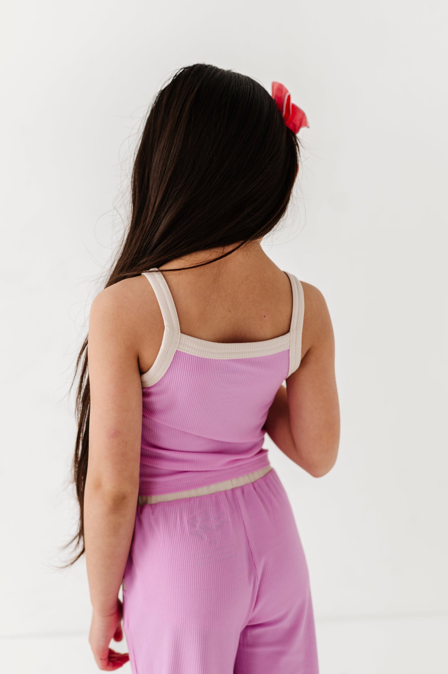 LAVENDER | TANK + WIDE LEG PANT RIB SET