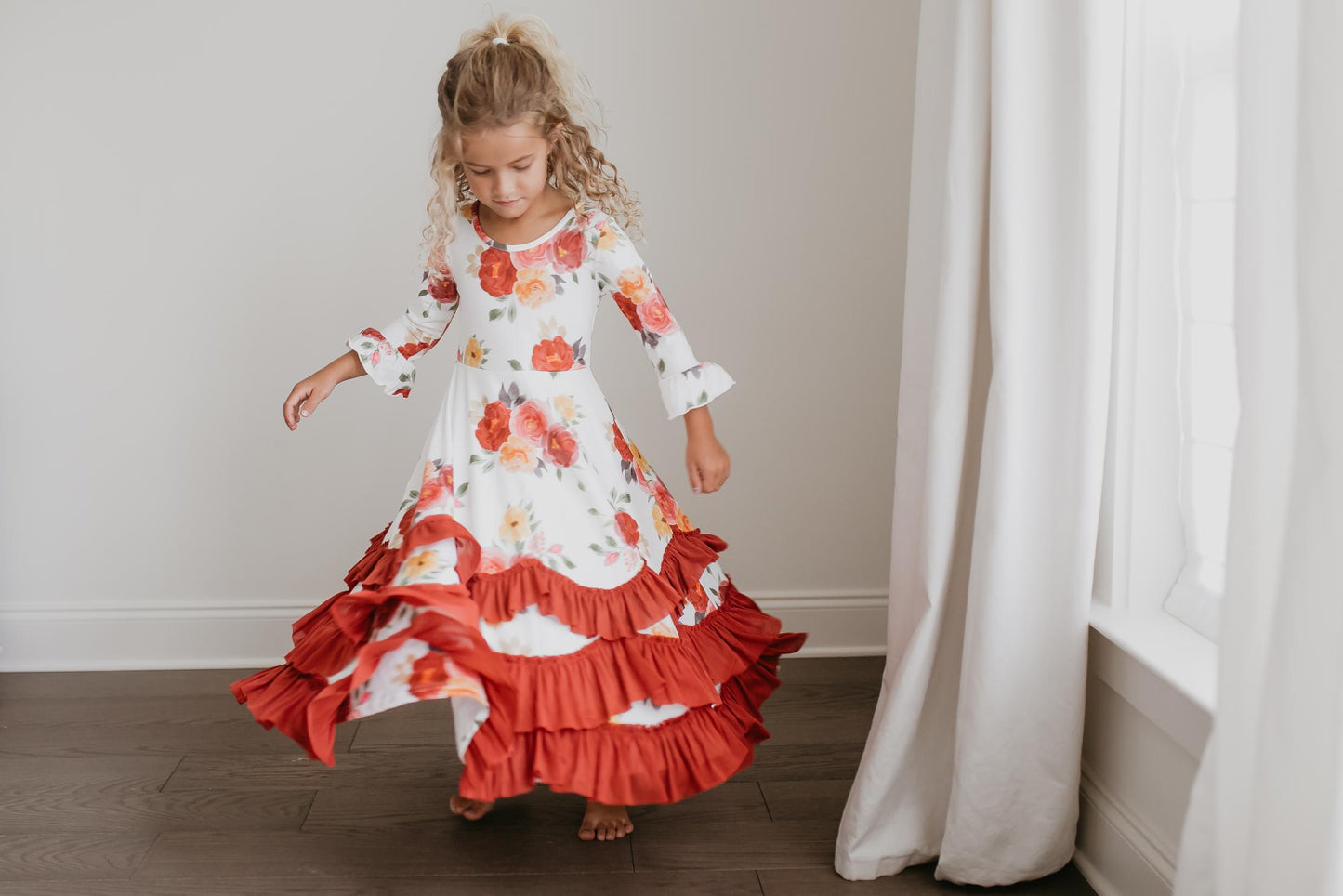 AUTUMN RUFFLES DRESS