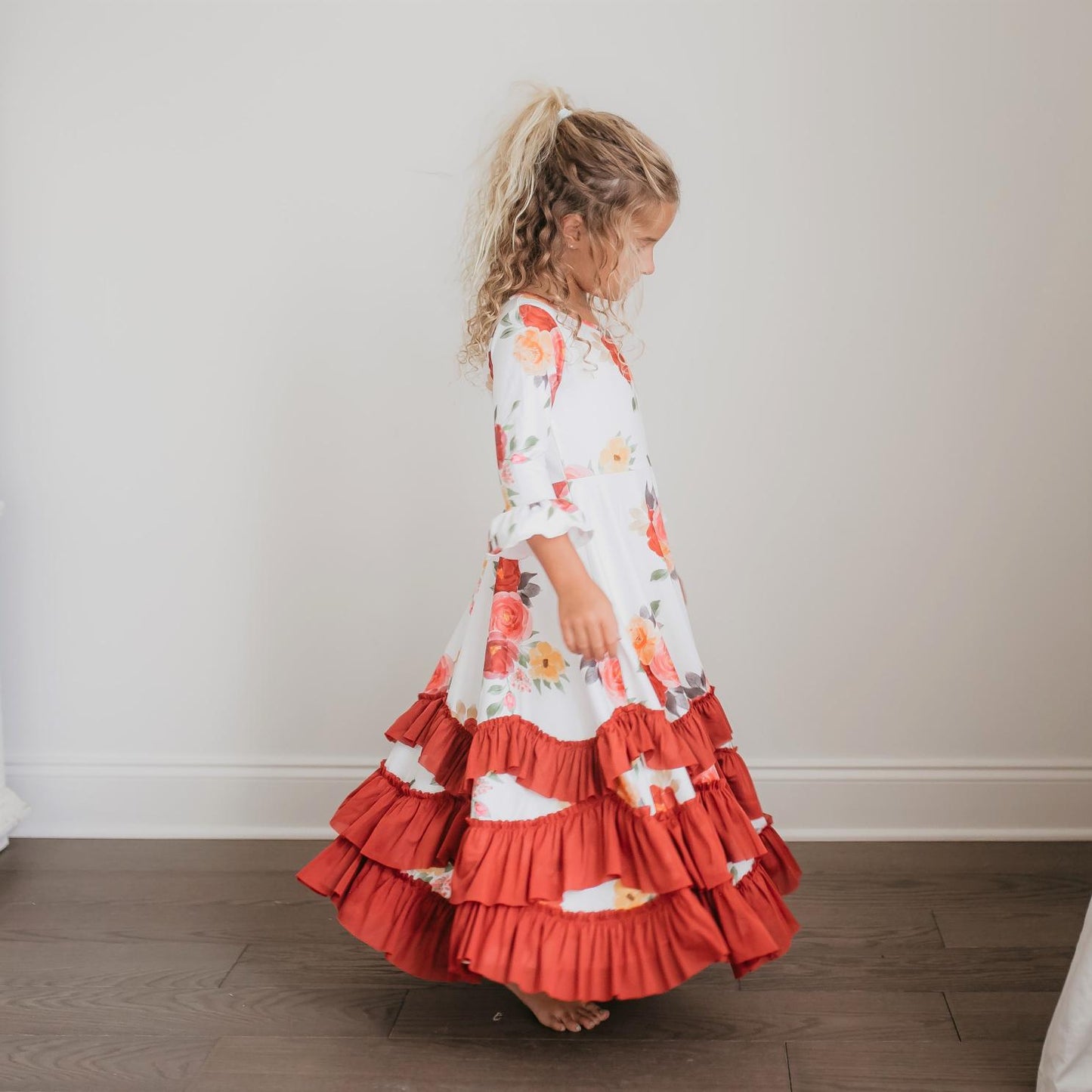 AUTUMN RUFFLES DRESS