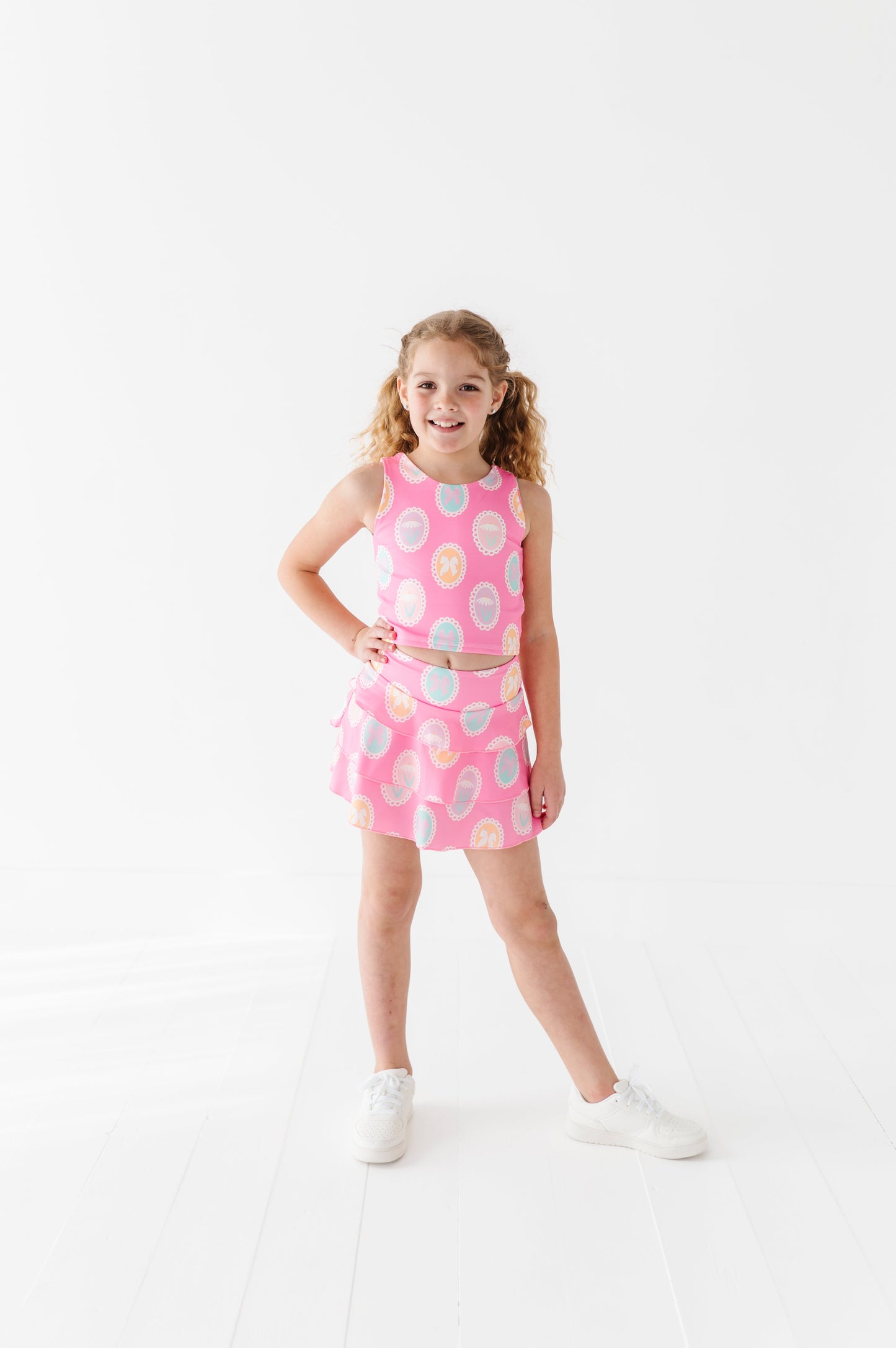 FRAMED FLOWERS ACTIVEWEAR SET