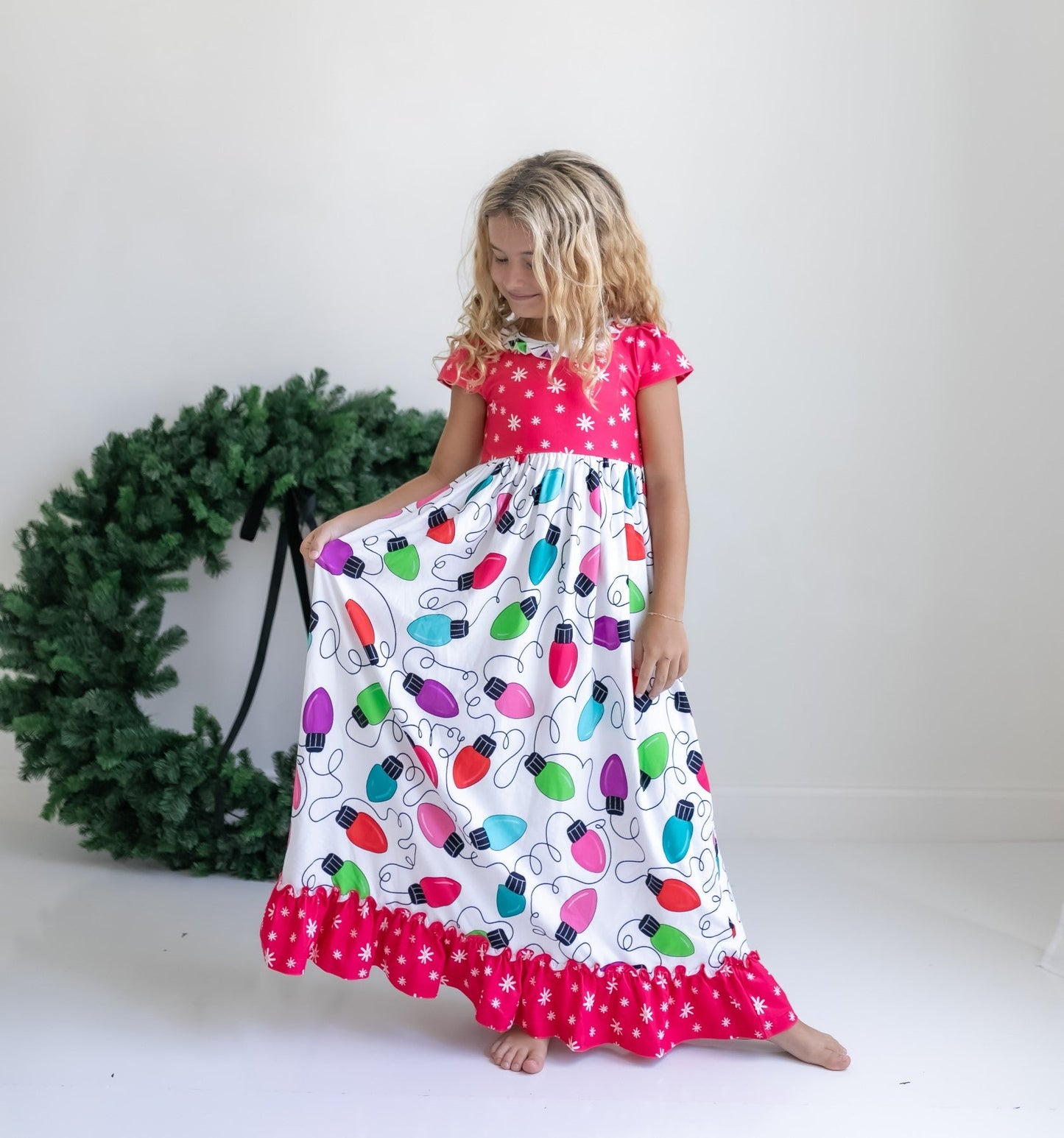 CHRISTMAS LIGHTS LOUNGE PLAY GOWN