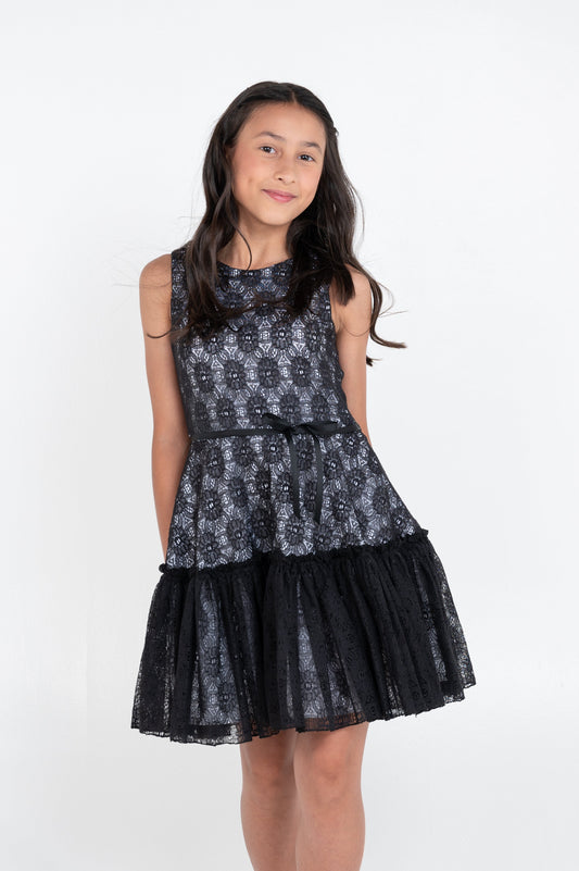 EMILY BLACK A-LINE DRESS