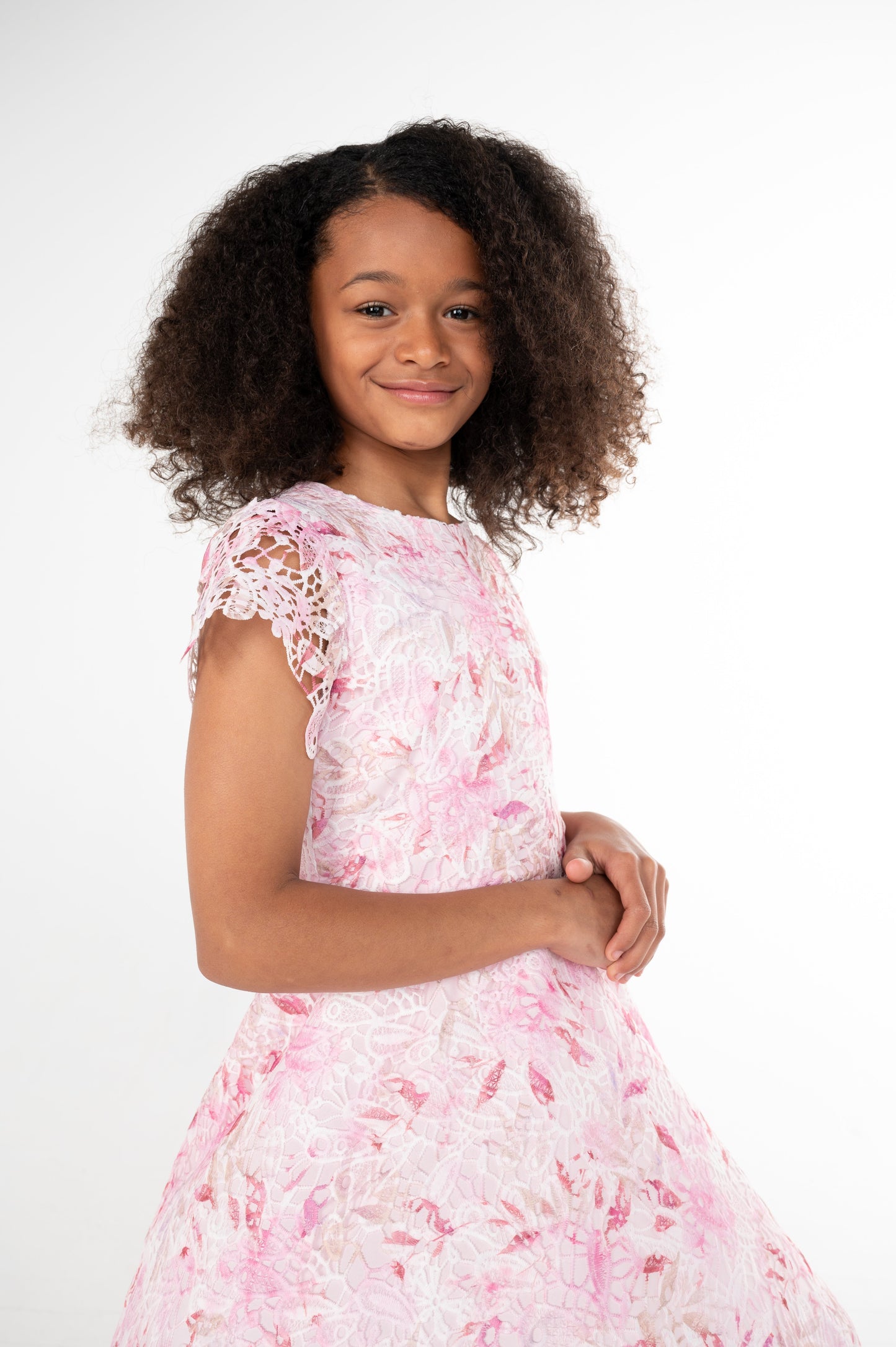 DIANA CROCHET FLORAL DRESS