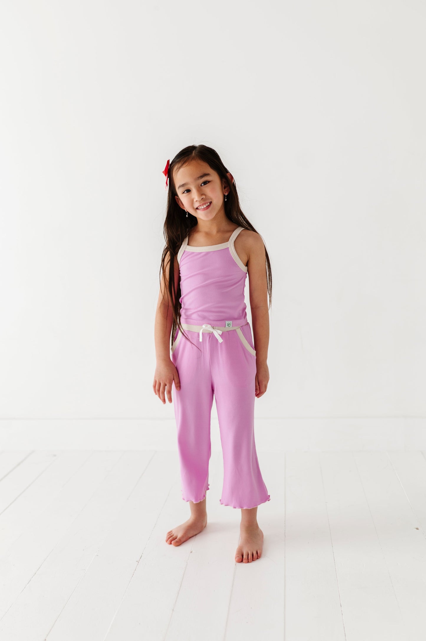 LAVENDER | TANK + WIDE LEG PANT RIB SET