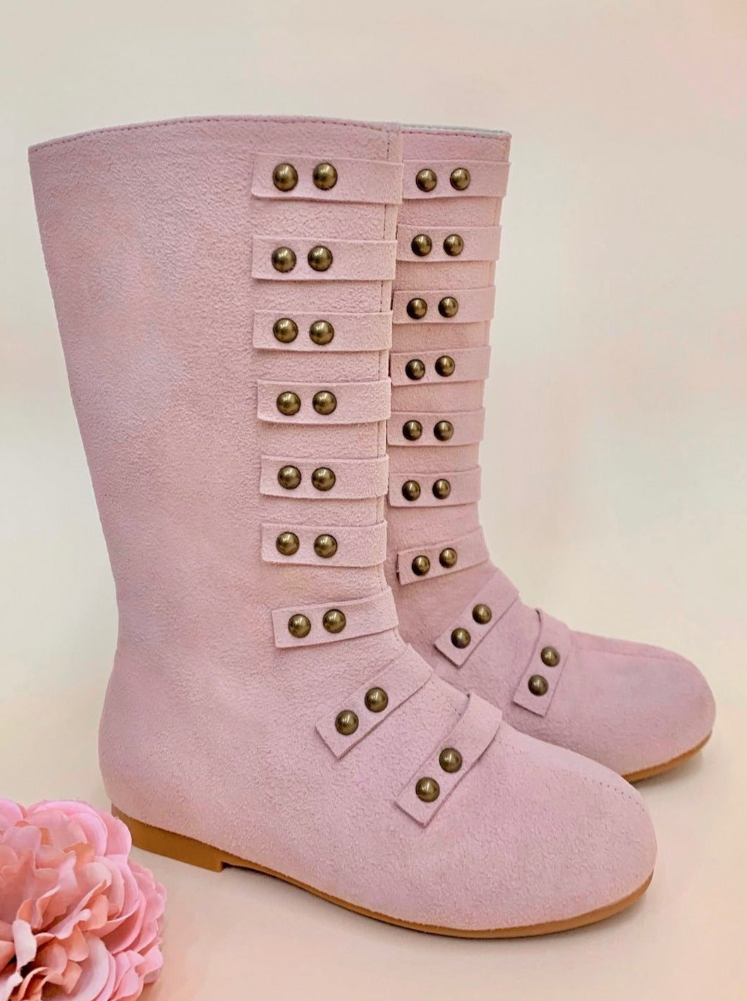 MILITARY STYLE STUDDED BOOTS