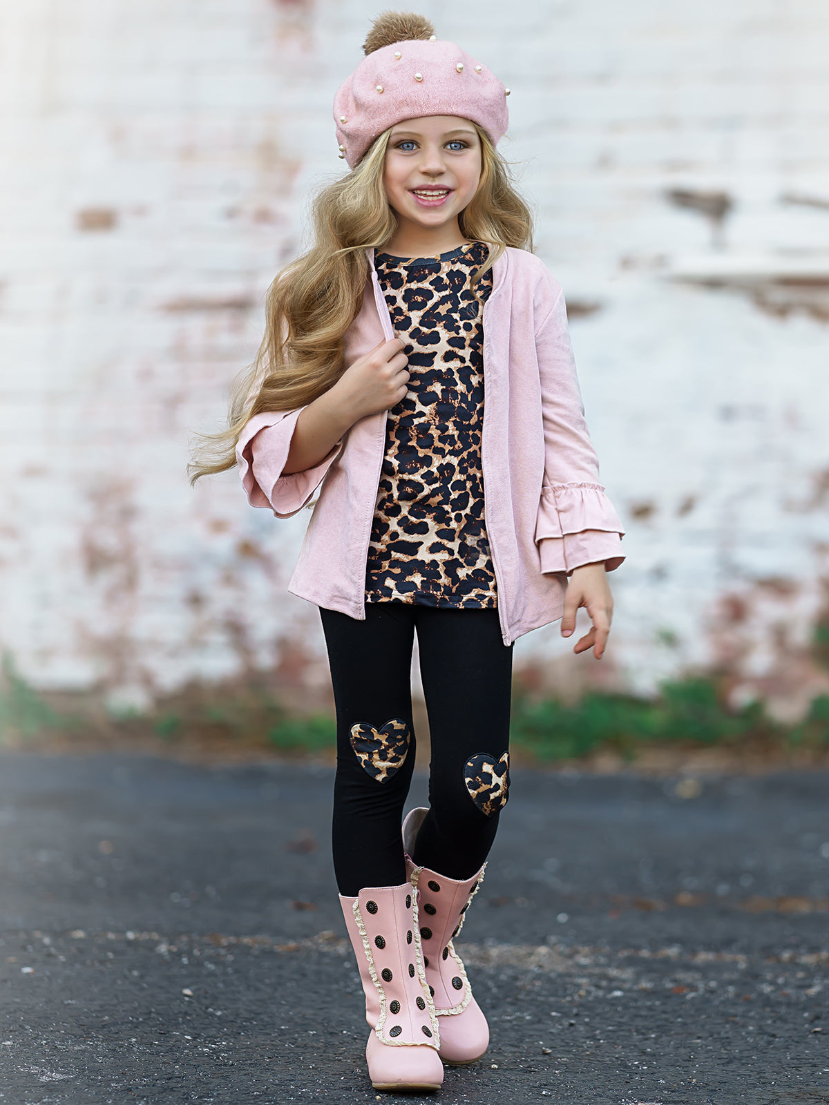 MAKING BOSS MOVES LEOPARD TOP, LEGGINGS AND JACKET SET